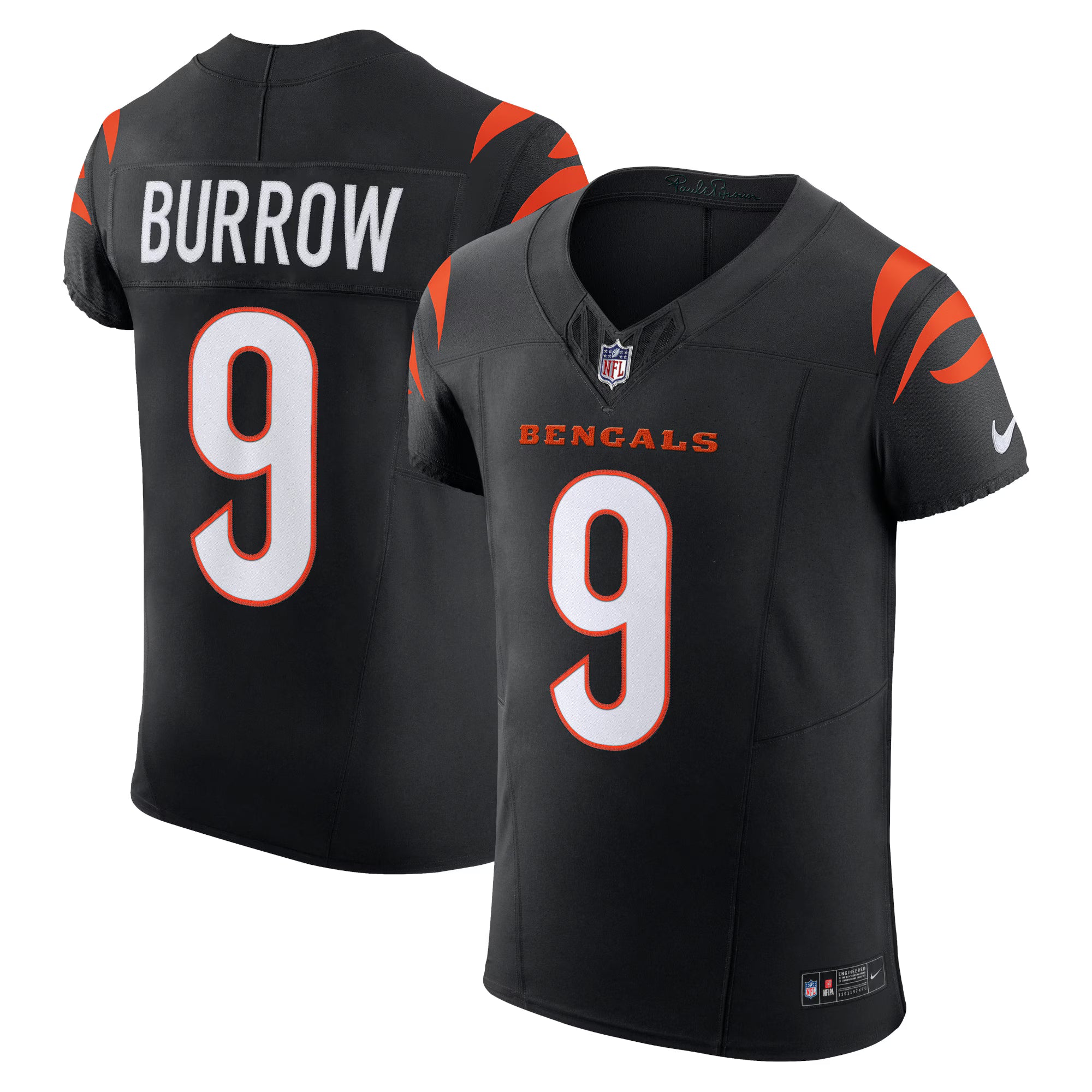 Joe Burrow Cincinnati Bengals Nike  Vapor F.U.S.E. Elite Jersey - Black