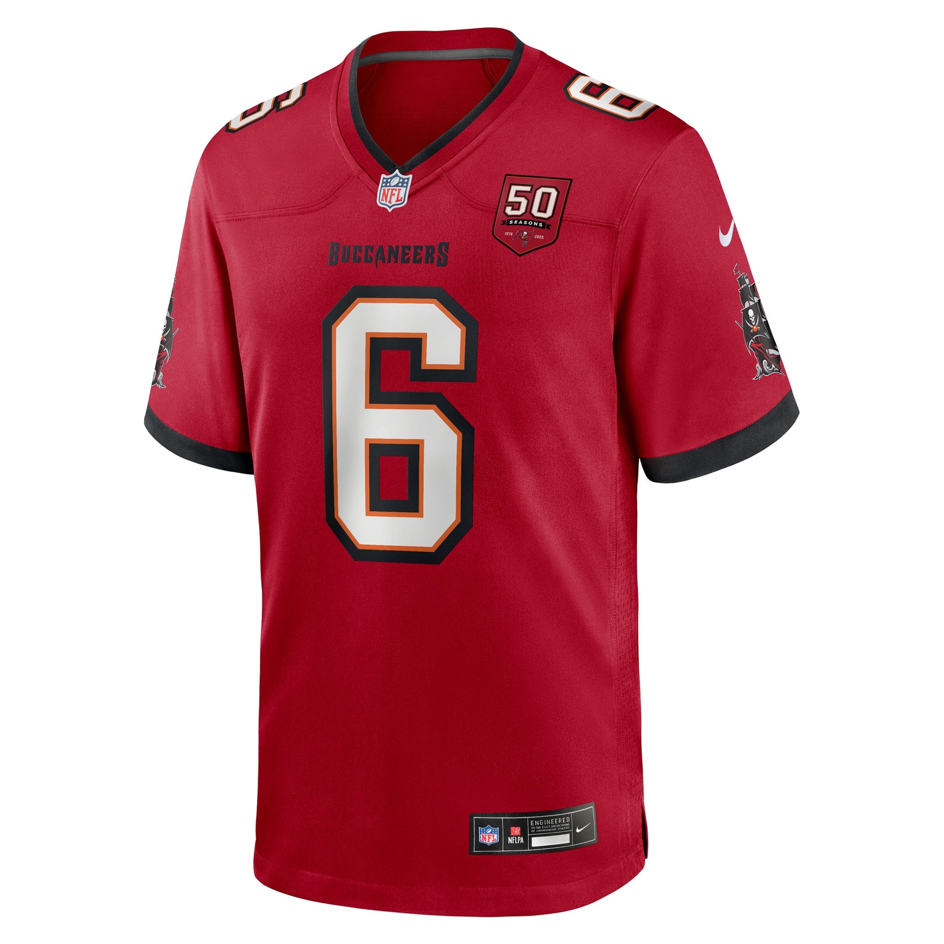 Baker Mayfield Tampa Bay Buccaneers Nike 50th Season Team Game Jersey - Red