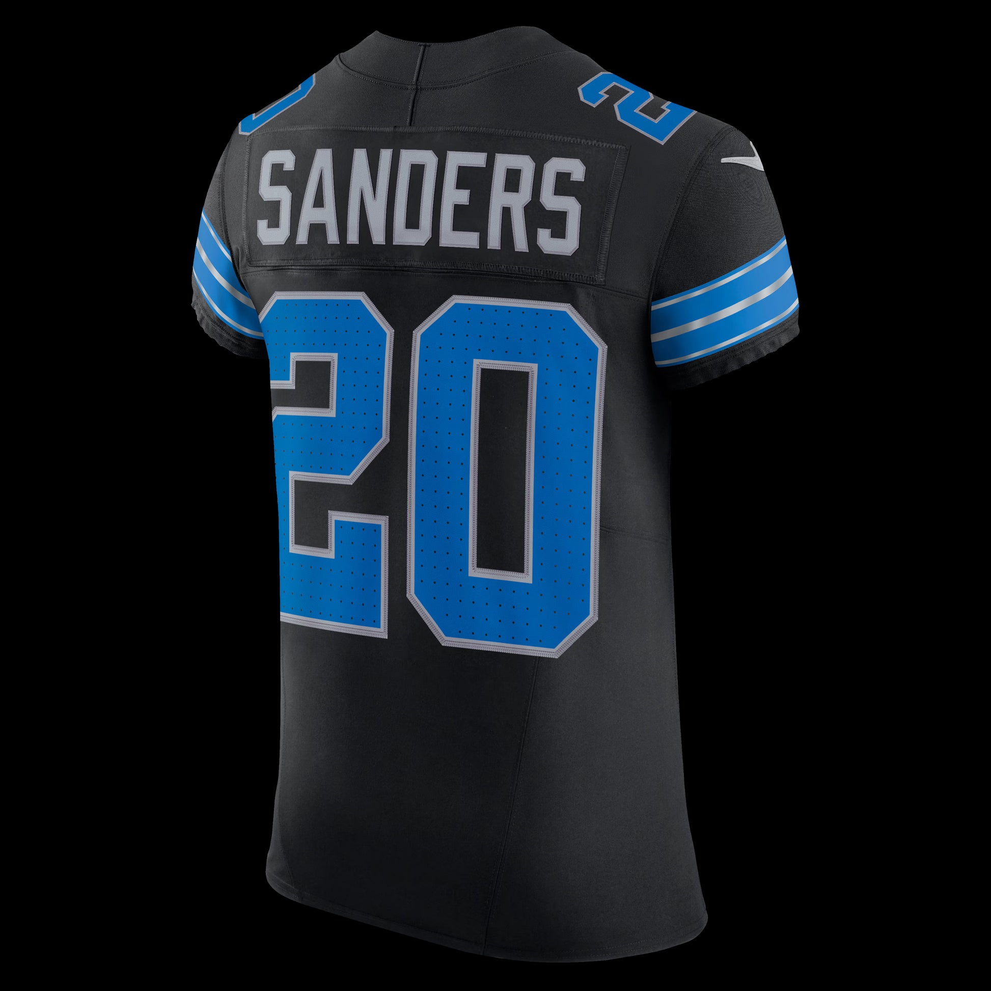 Barry Sanders Detroit Lions Nike Alternate Vapor F.U.S.E. Elite Jersey - Black
