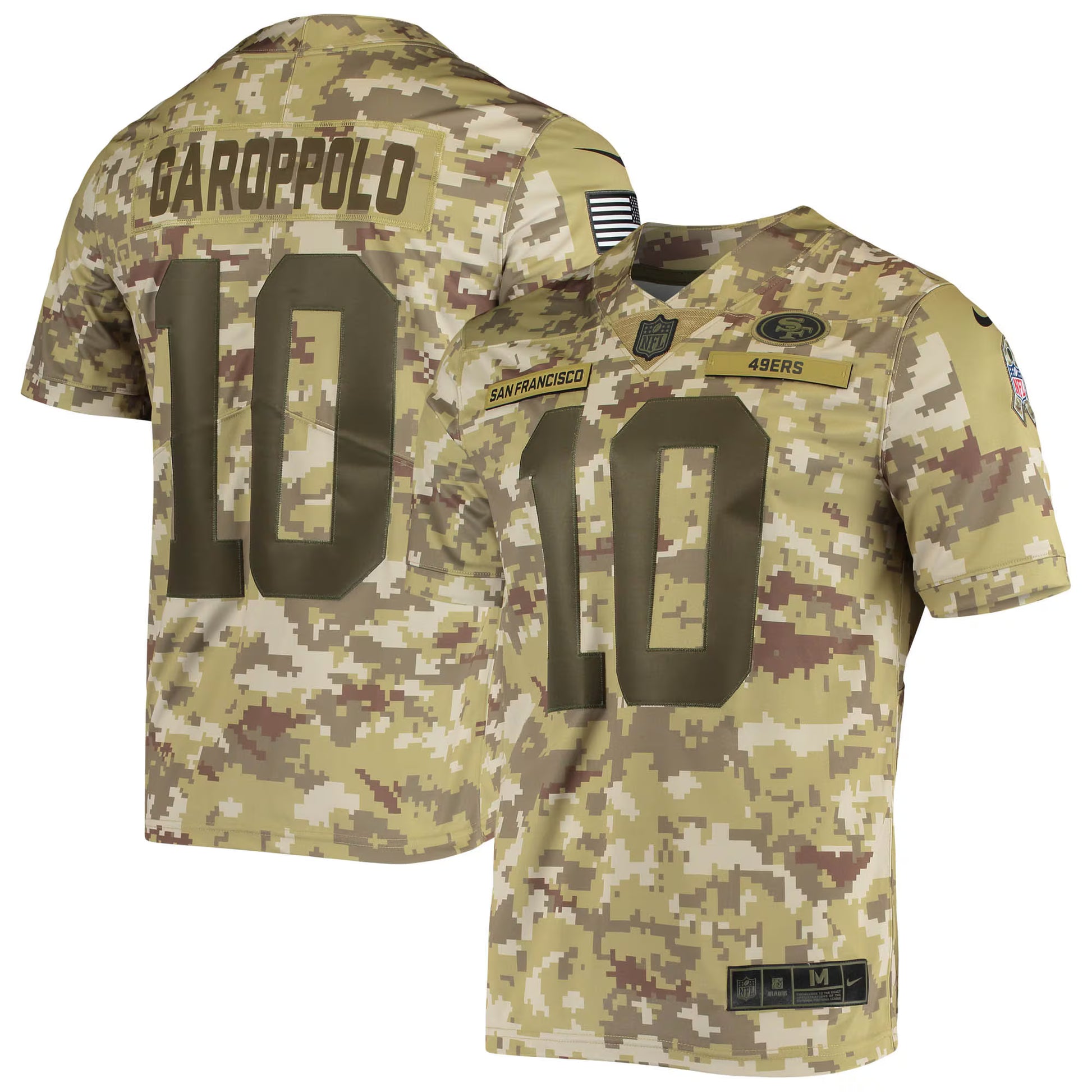 Jimmy Garoppolo San Francisco 49ers Nike Salute To Service Limited Player Jersey - Camo
