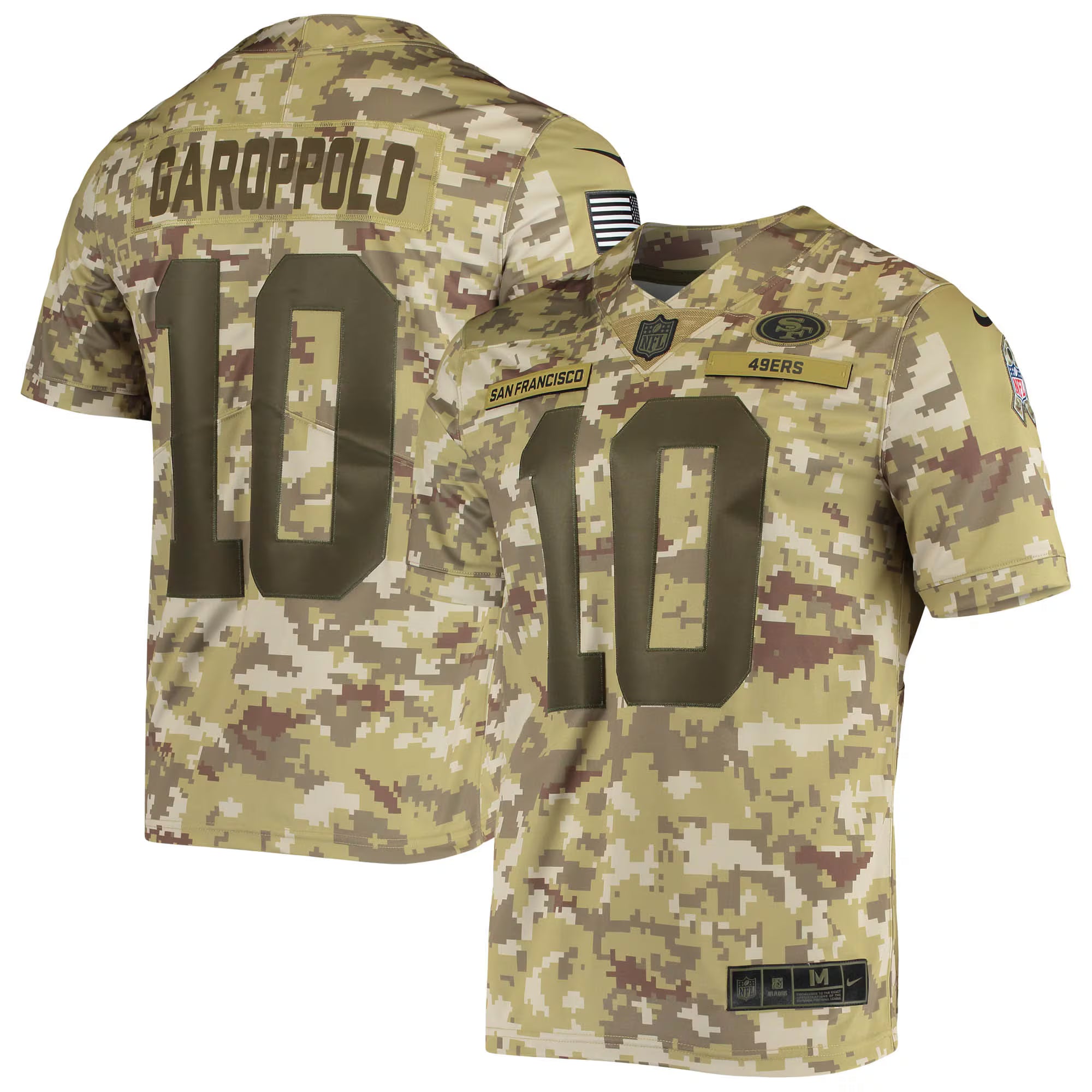 Jimmy Garoppolo San Francisco 49ers Nike Salute To Service Limited Player Jersey - Camo
