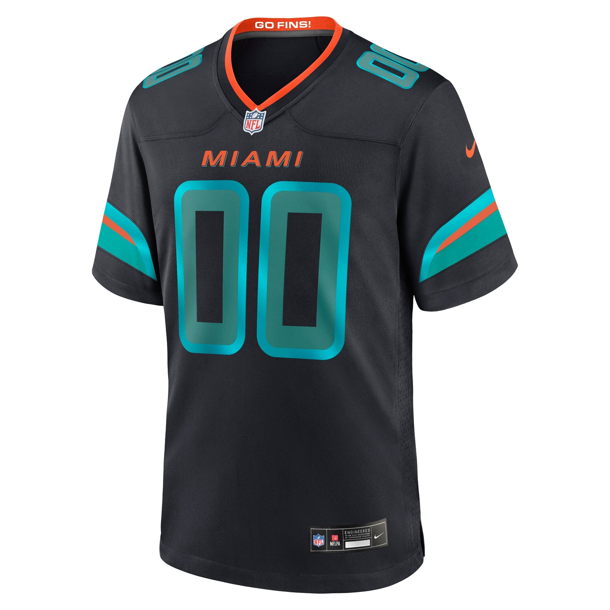 Miami Dolphins Nike 2025 Rivalries Collection Custom Game Jersey - Pitch Blue