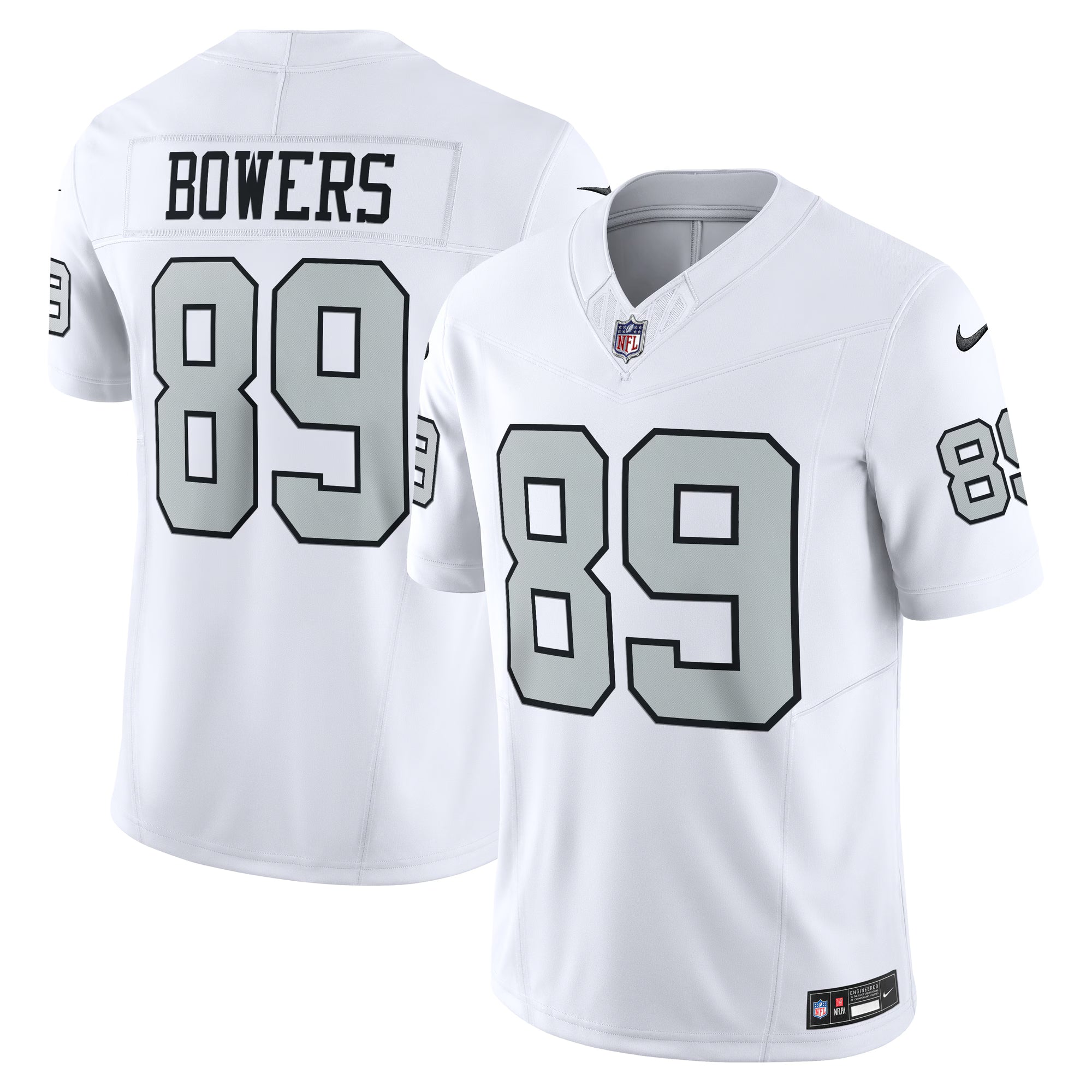 Brock Bowers Las Vegas Raiders Nike Alternate  Vapor F.U.S.E. Limited Jersey - White