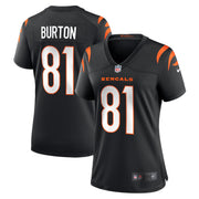 Jermaine Burton Cincinnati Bengals Nike Women's  Game Jersey -  Black