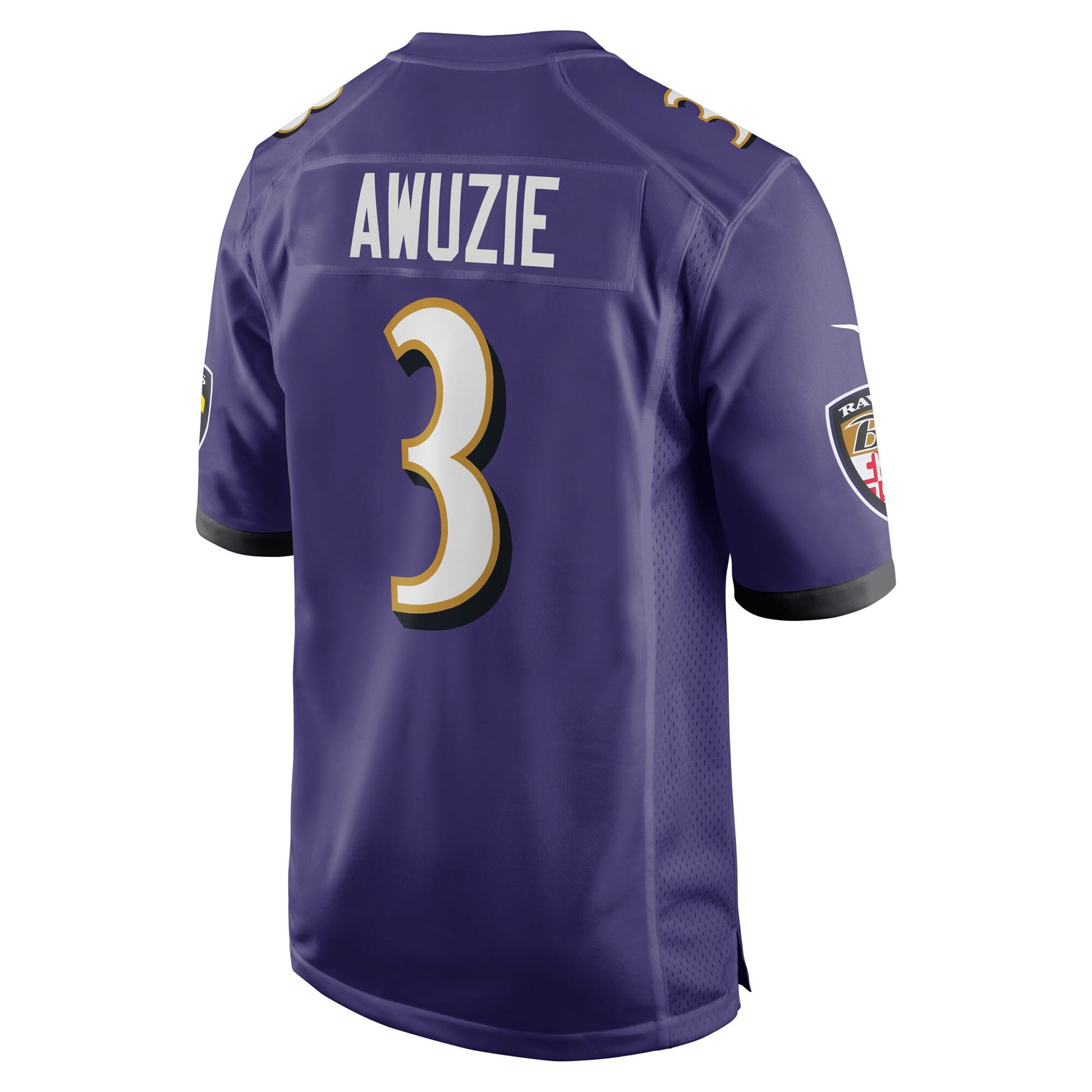 Chidobe Awuzie Baltimore Ravens Nike Team Game Jersey -  Purple