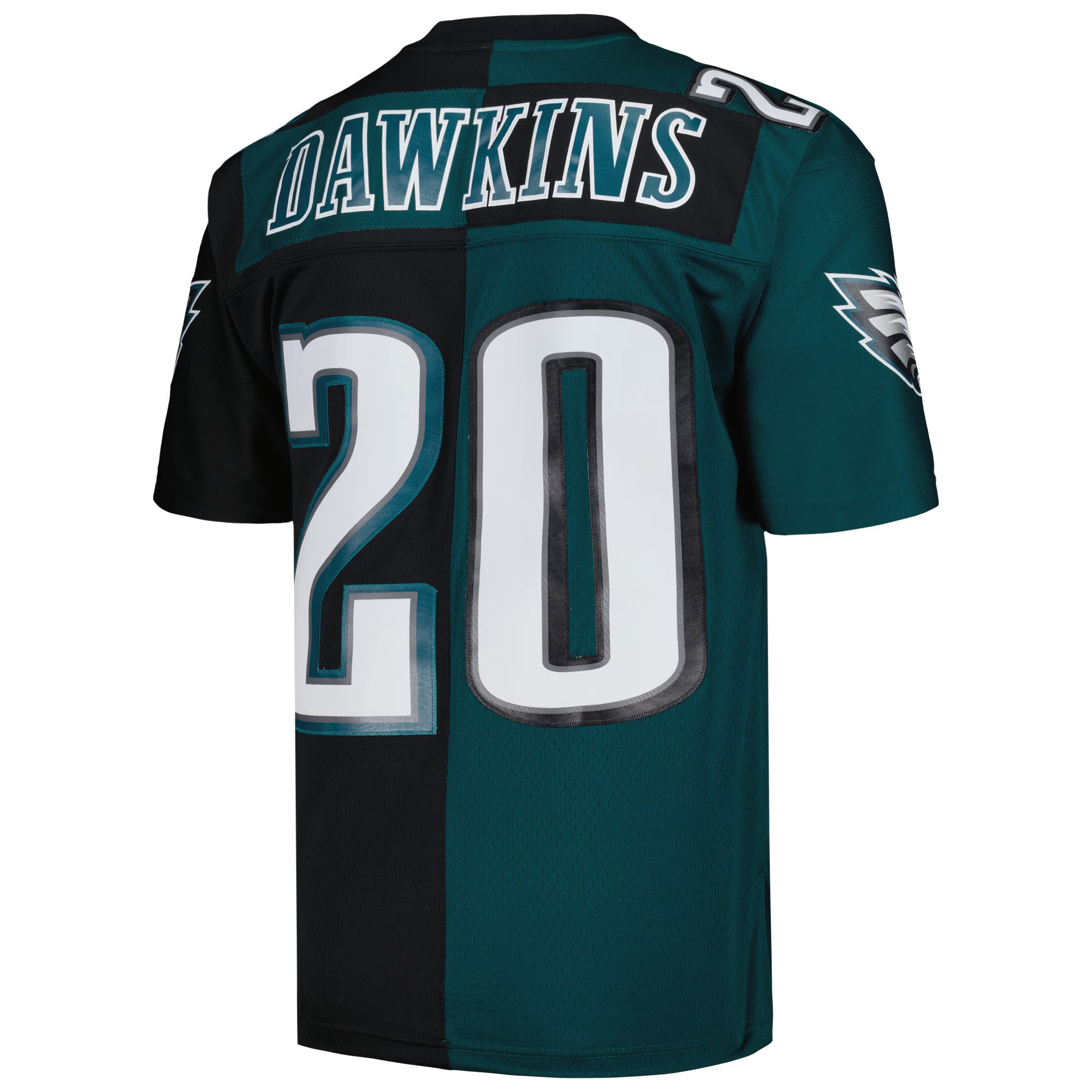 Brian Dawkins Philadelphia Eagles Mitchell &amp; Ness 2004 Split Legacy Replica Jersey - Midnight Green/Black