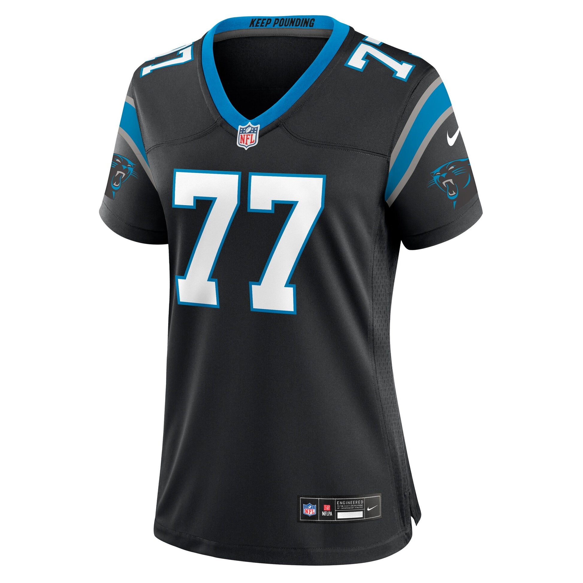 Yosh Nijman Carolina Panthers Nike Women's  Game Jersey -  Black