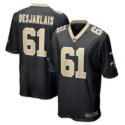 Drew Desjarlais New Orleans Saints Nike Game Player Jersey - Black