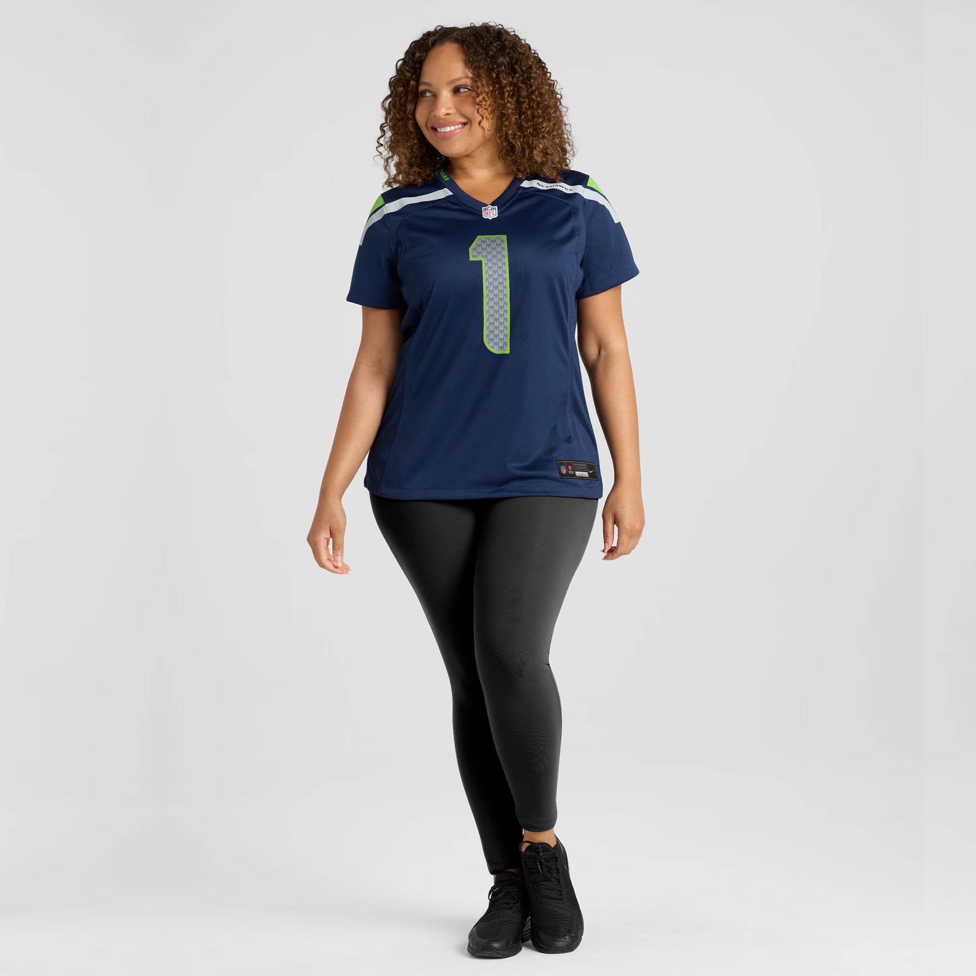 Number 1 Mom Seattle Seahawks Nike Women's Game Jersey - College Navy