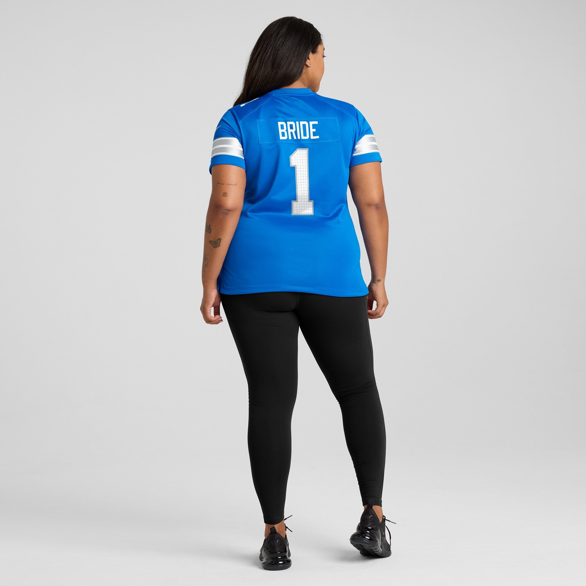 Number 1 Bride Detroit Lions Nike Women's Game Jersey - Blue