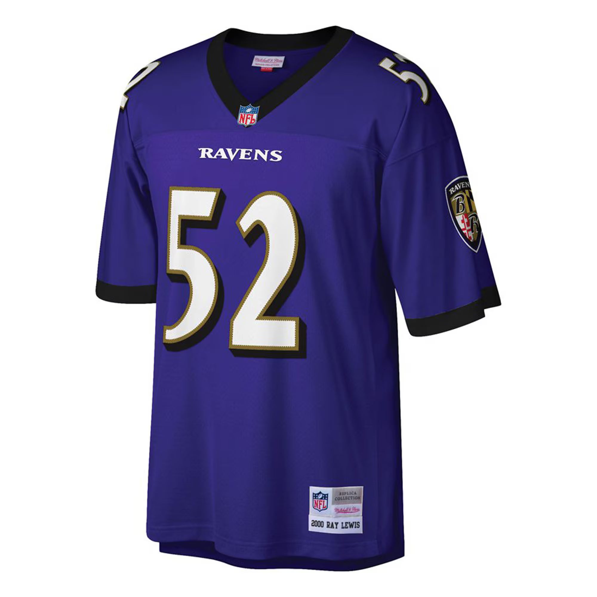 Ray Lewis Baltimore Ravens Mitchell &amp; Ness Big &amp; Tall 2000 Retired Player Replica Jersey - Purple