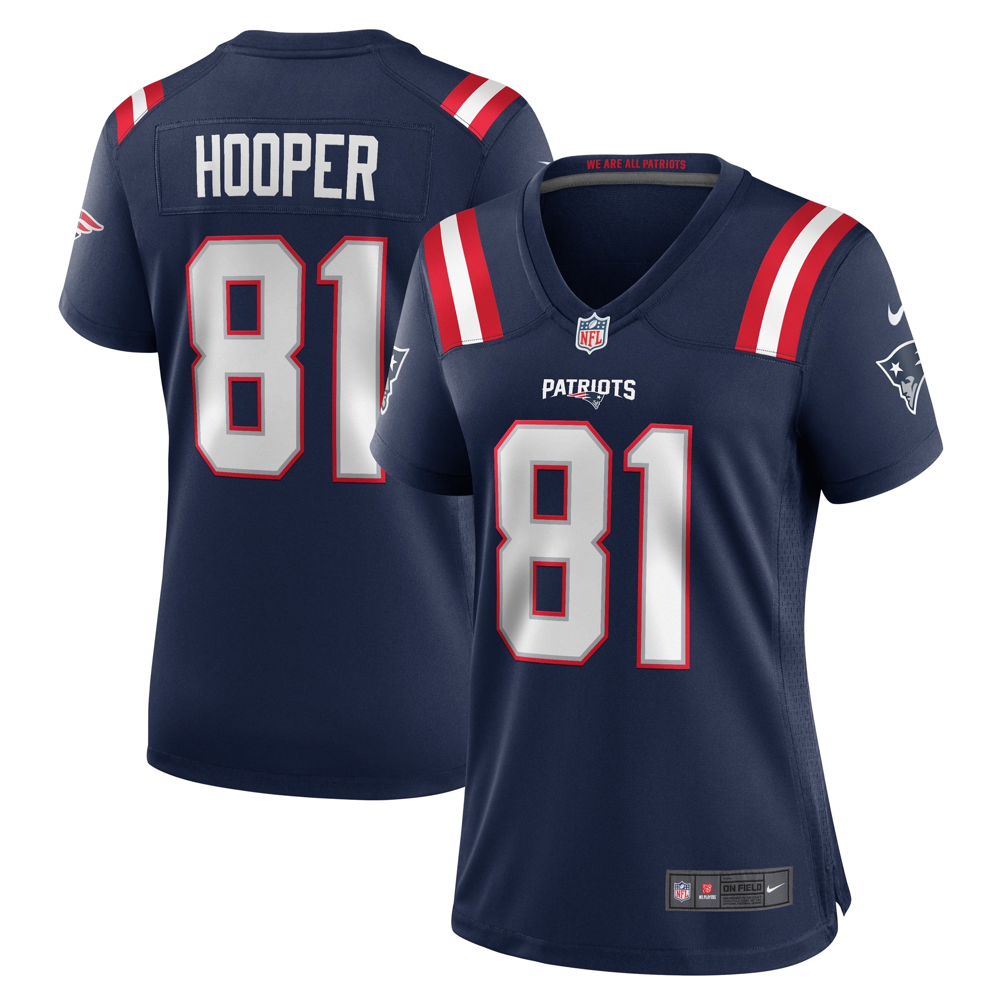 Austin Hooper New England Patriots Nike Women's Game Jersey - Navy