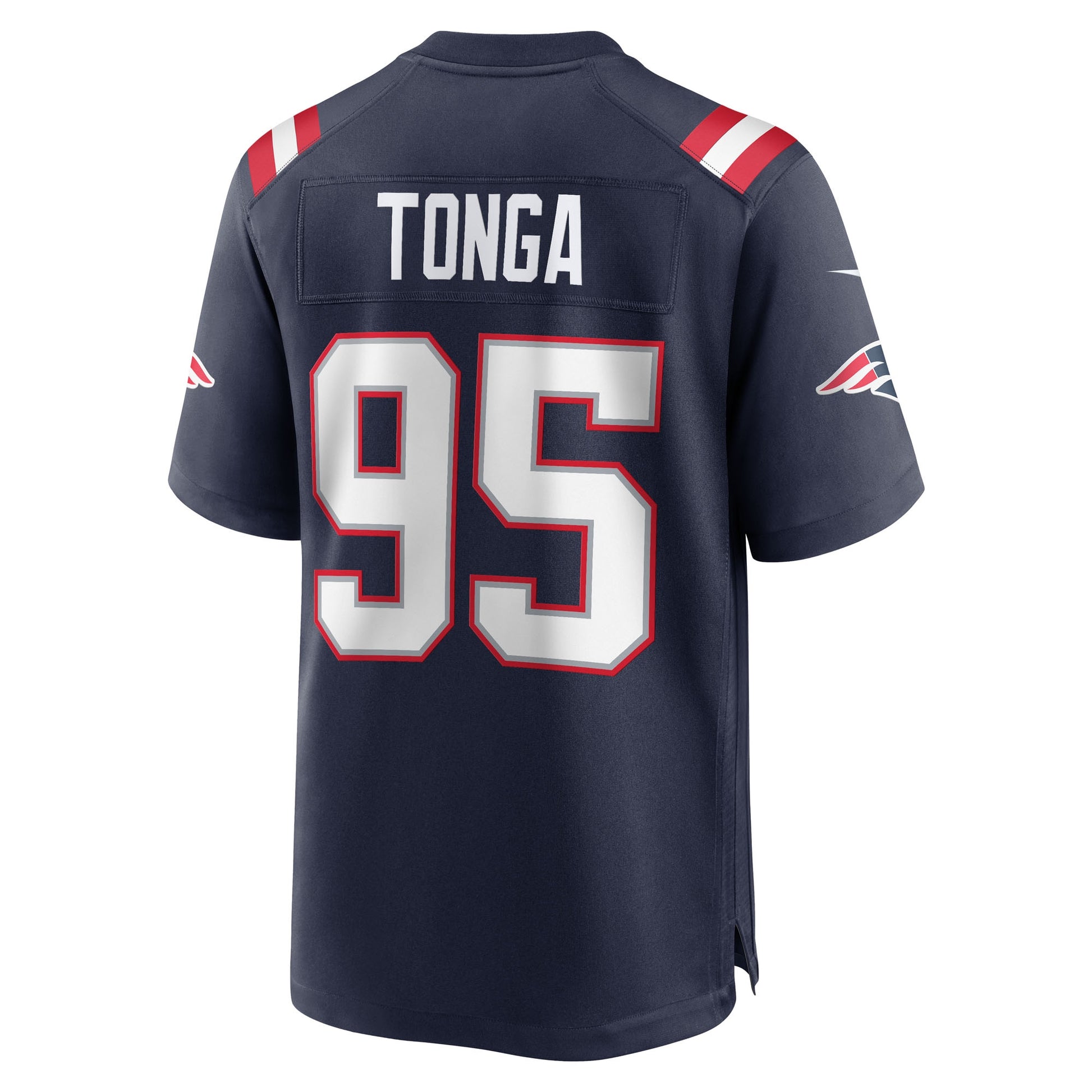 Khyiris Tonga New England Patriots Nike Team Game Jersey -  Navy