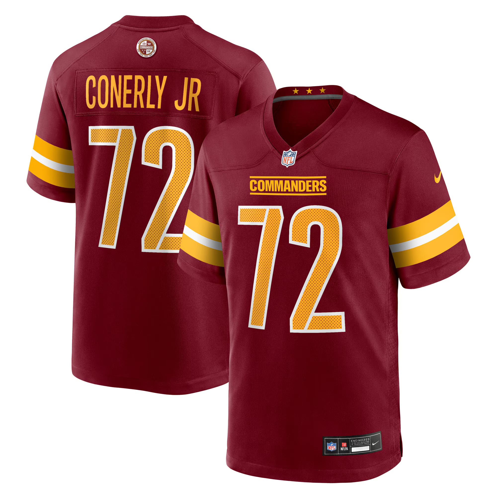 Josh Conerly Jr. Washington Commanders Nike 2025 NFL Draft First Round Pick  Game Jersey - Burgundy