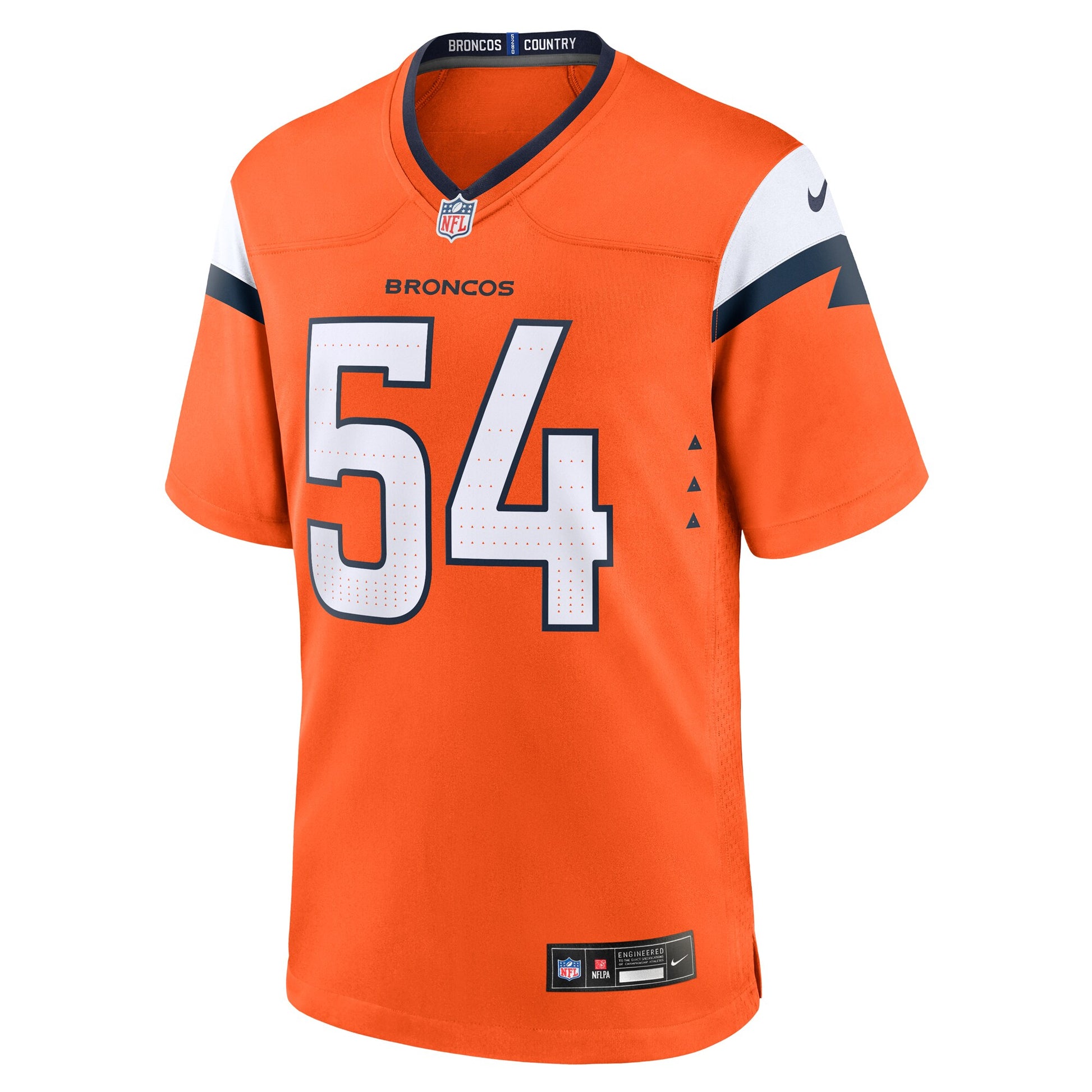 Alex Forsyth Denver Broncos Nike Team Game Jersey -  Orange