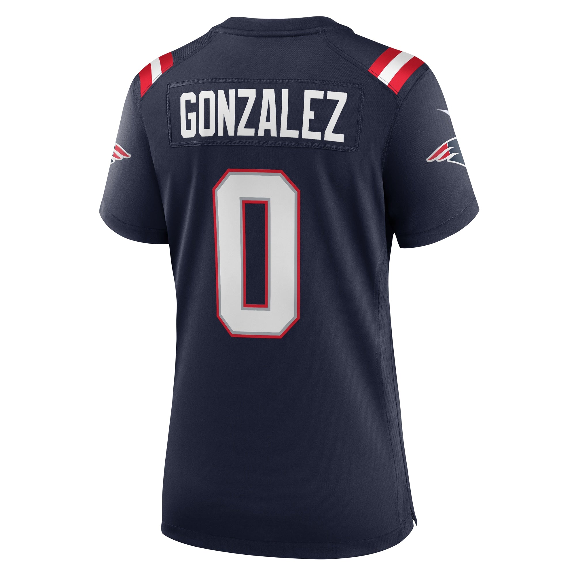 Christian Gonzalez New England Patriots Nike Women's Team Game Jersey -  Navy