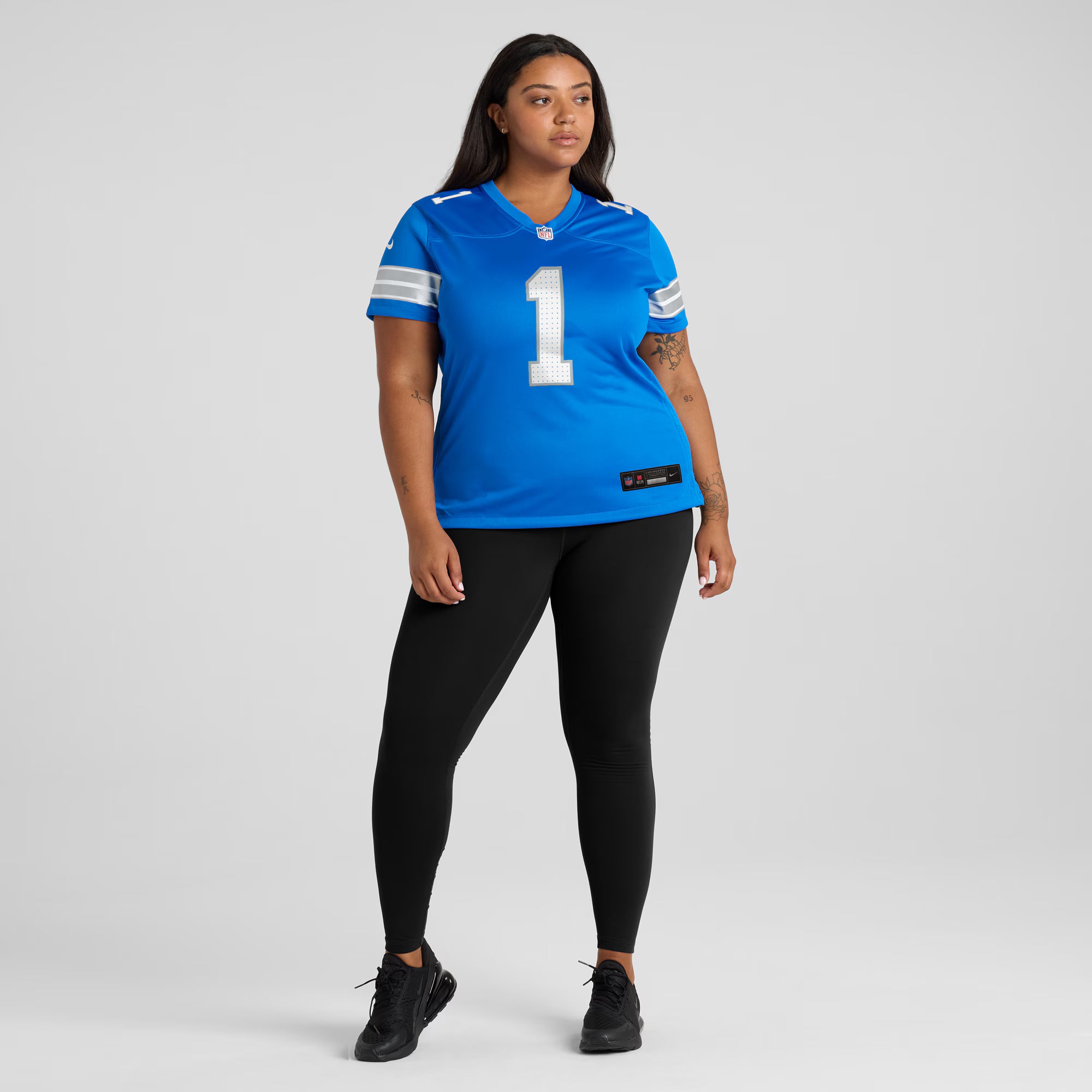 Number 1 Mom Detroit Lions Nike Game Jersey - Blue