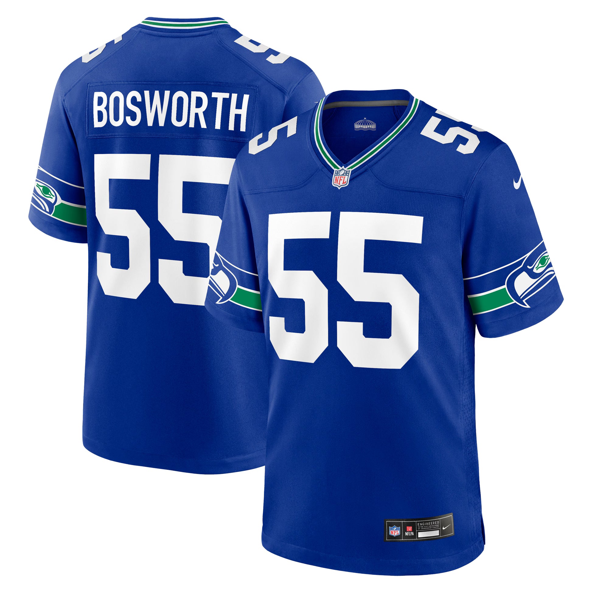 Brian Bosworth Seattle Seahawks Nike Retired Player Alternate Game Jersey - Royal