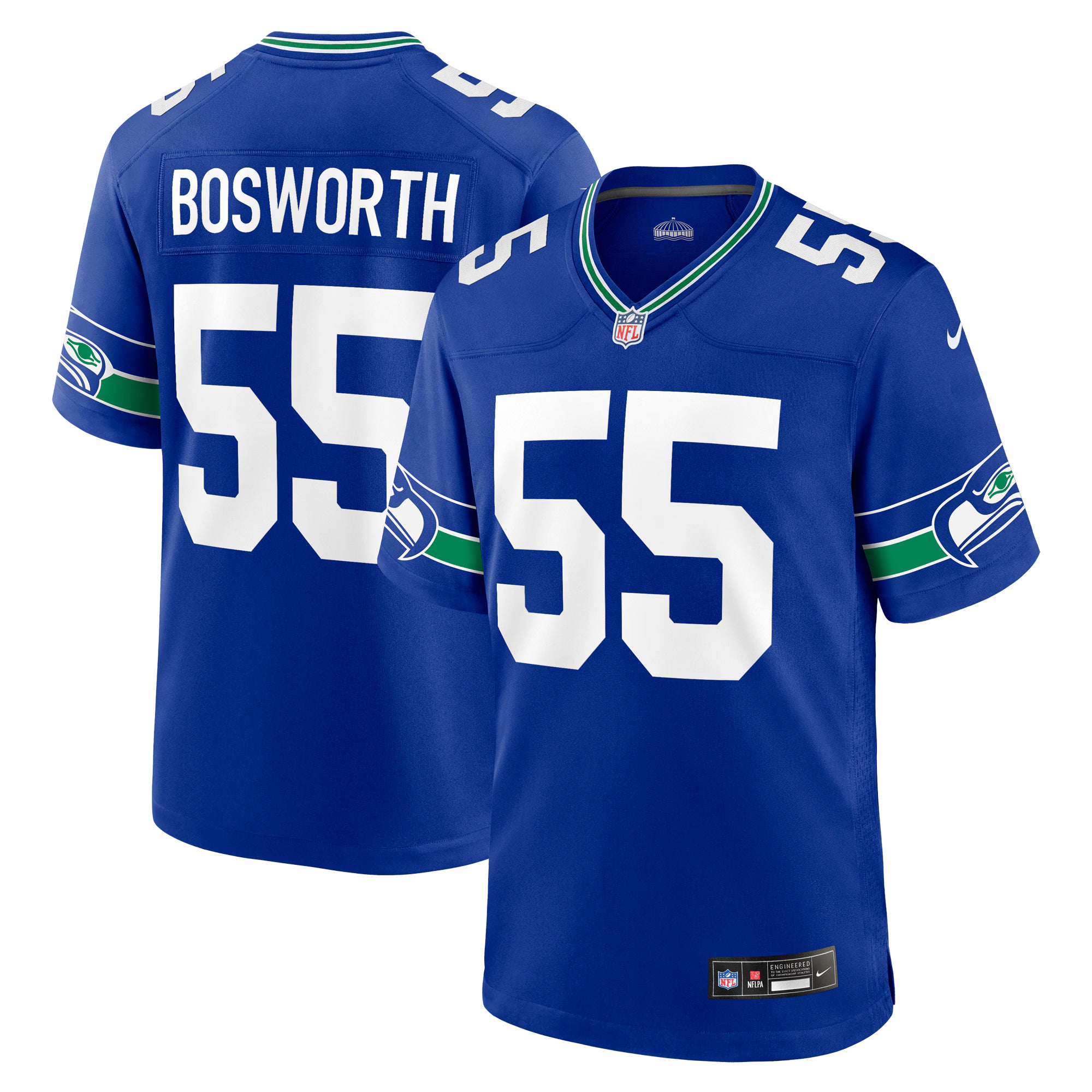 Brian Bosworth Seattle Seahawks Nike Retired Player Alternate Game Jersey - Royal
