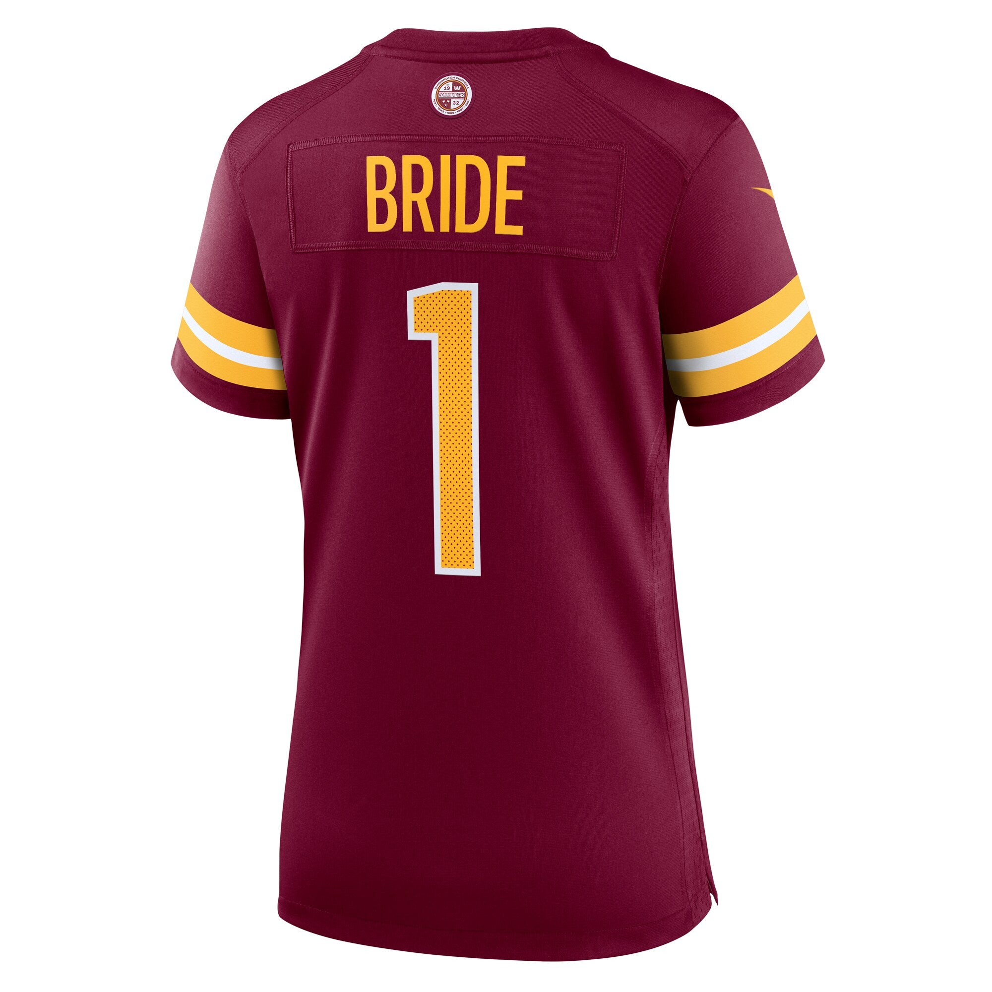 Number 1 Bride Washington Commanders Nike Women's Game Jersey - Burgundy