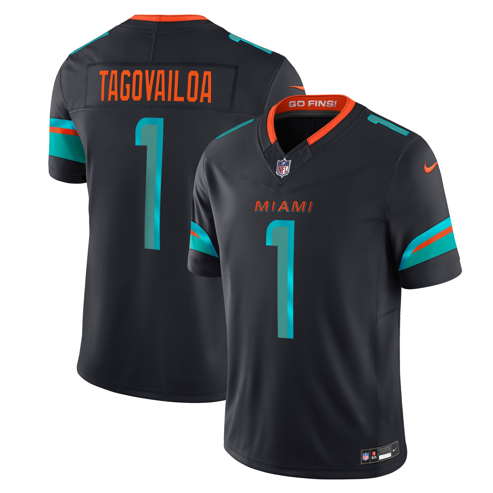 Tua Tagovailoa Miami Dolphins Nike 2025 Rivalries Collection Limited Jersey - Pitch Blue