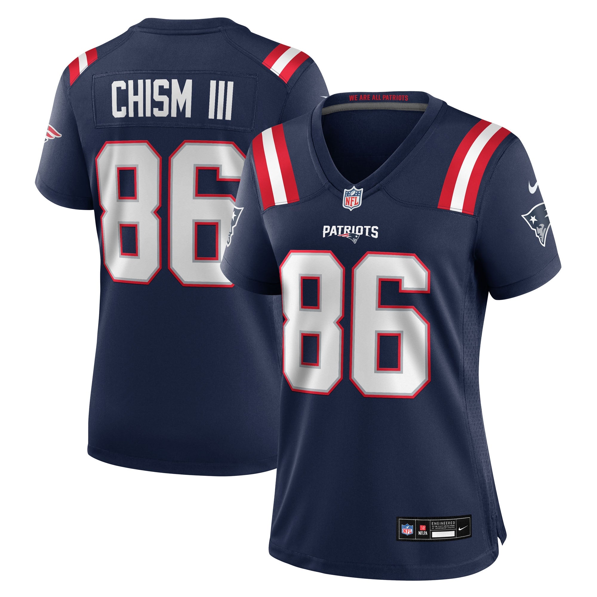 Efton Chism III New England Patriots Nike Women's Team Game Jersey -  Navy