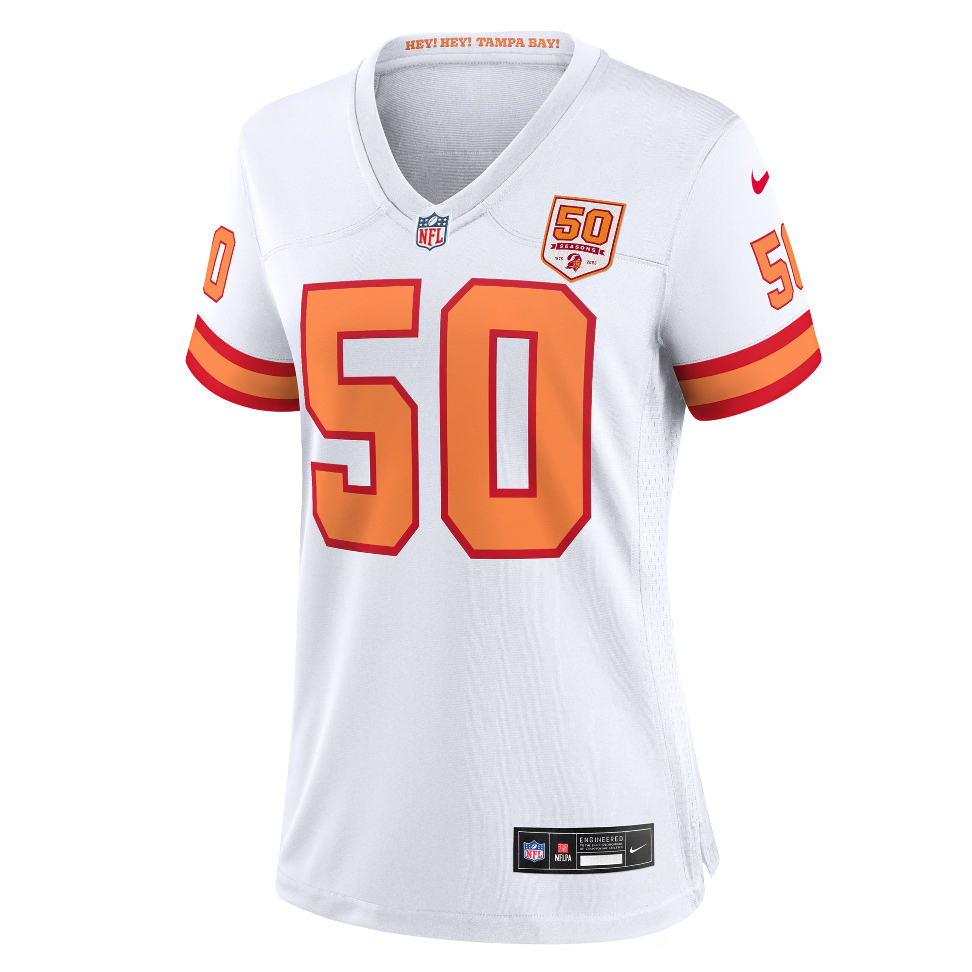 Vita Vea '76 Tampa Bay Buccaneers Nike Women's 50th Season Game Jersey - White