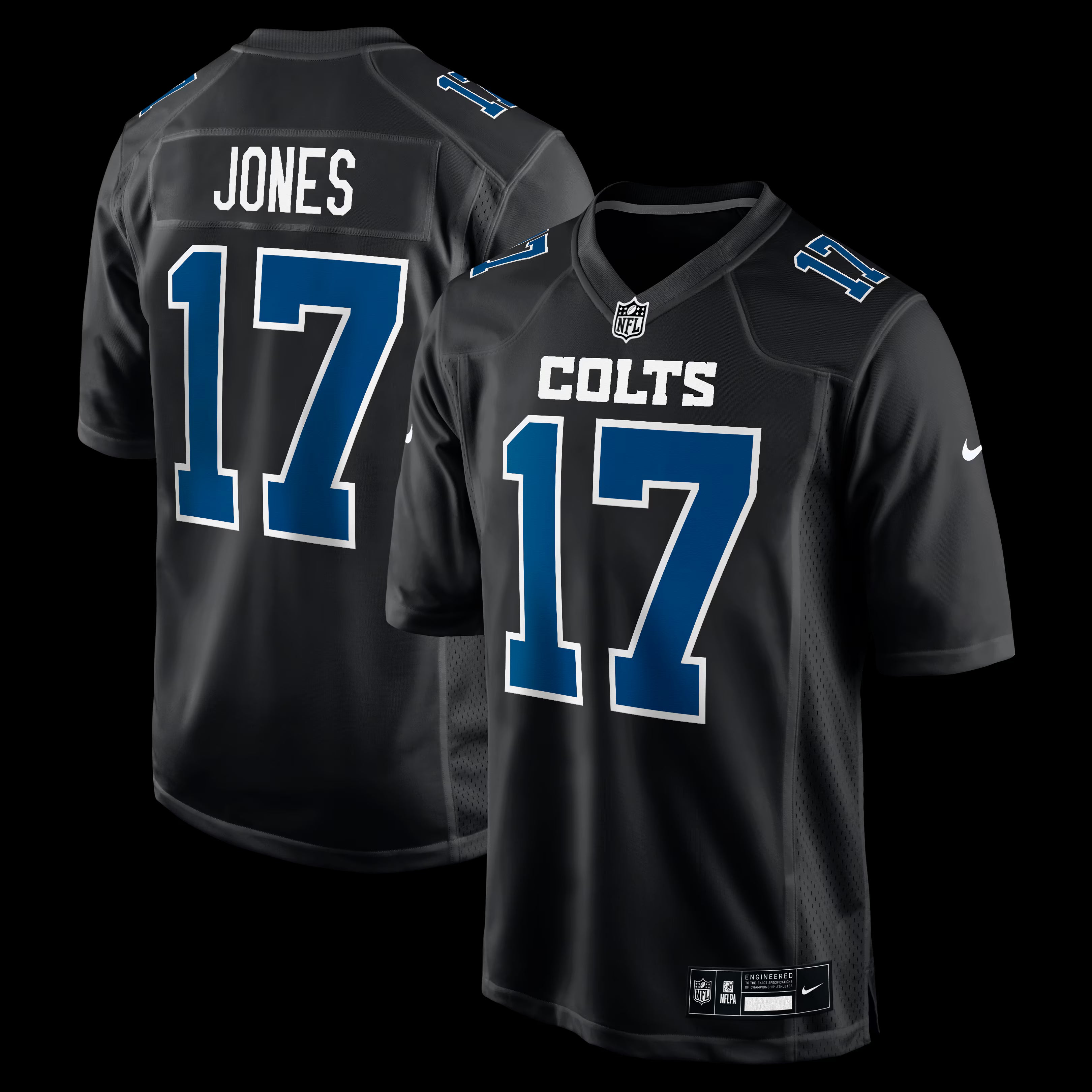 Daniel Jones Indianapolis Colts Nike Fashion Game Jersey - Carbon Black