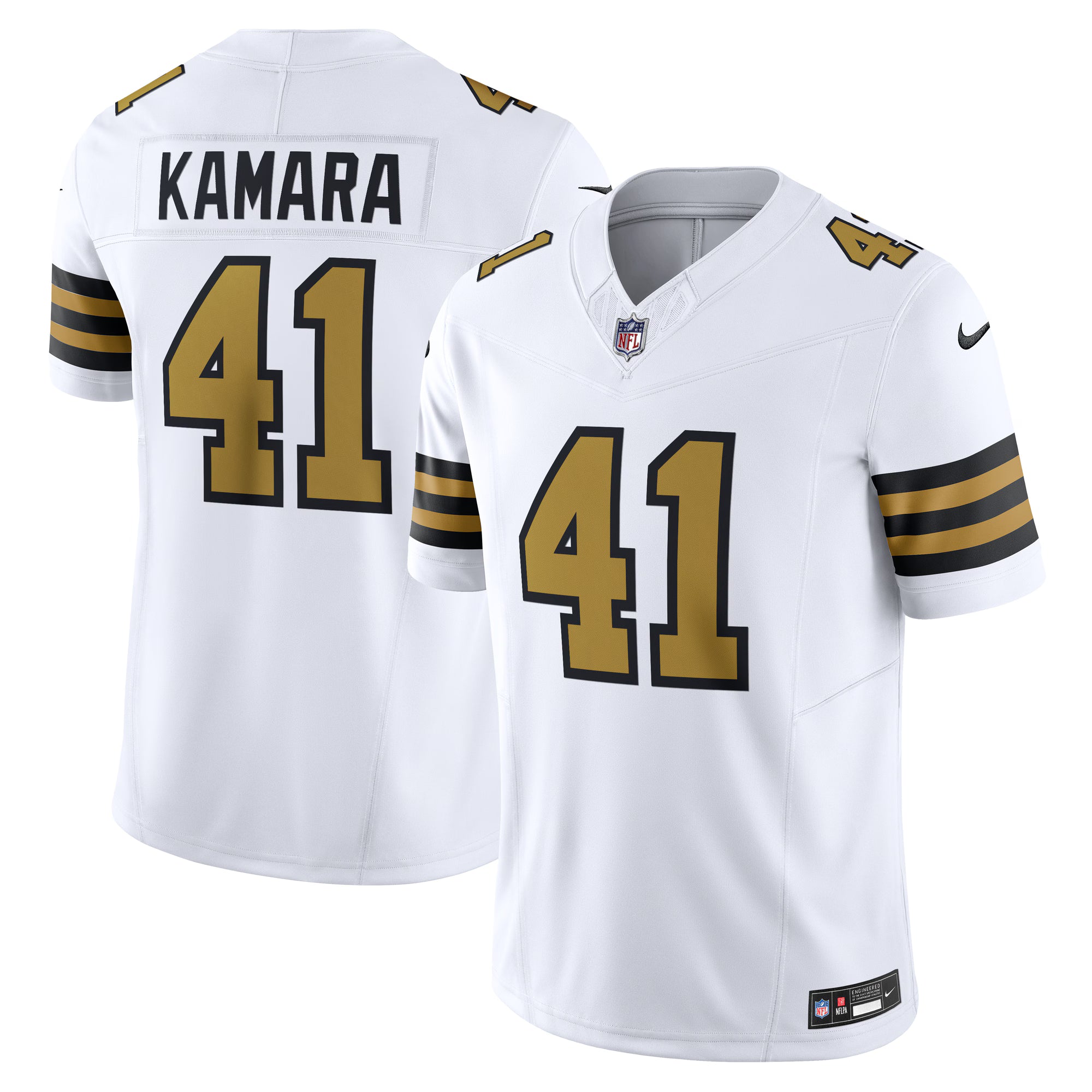 Alvin Kamara New Orleans Saints Nike Alternate Vapor F.U.S.E. Limited Jersey - White