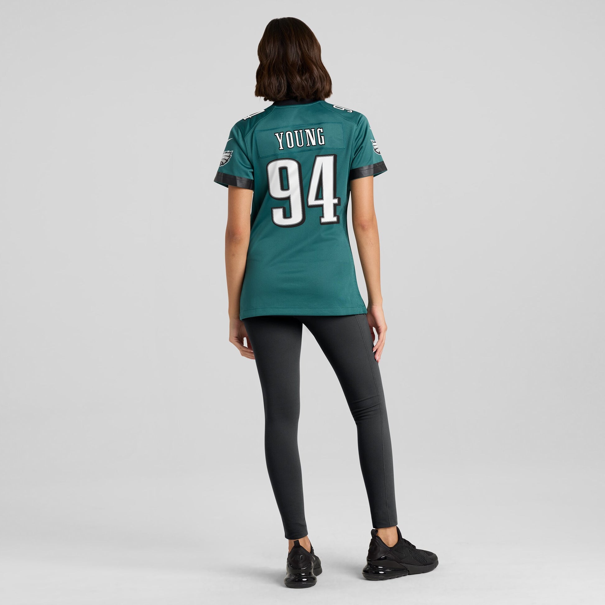 Byron Young Philadelphia Eagles Nike Women's Team Game Jersey - Midnight Green