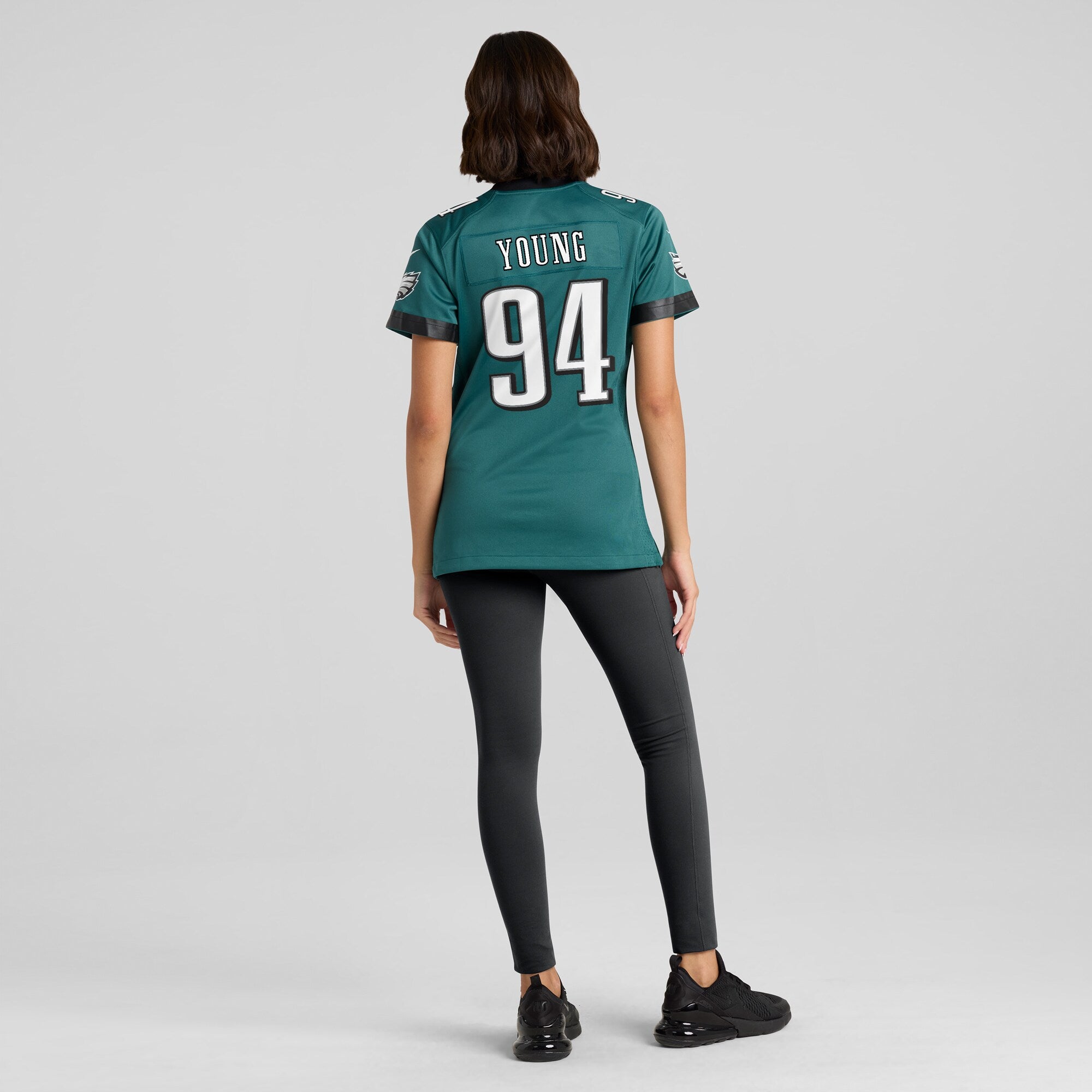 Byron Young Philadelphia Eagles Nike Women's Team Game Jersey - Midnight Green
