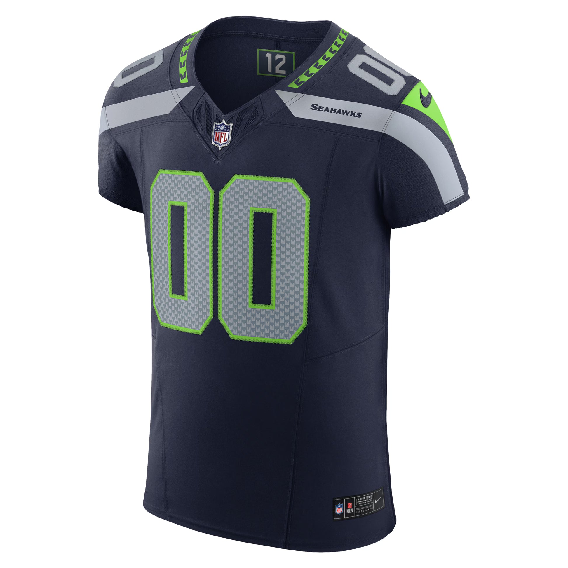 Seattle Seahawks Nike Vapor F.U.S.E. Elite Custom Jersey - College Navy