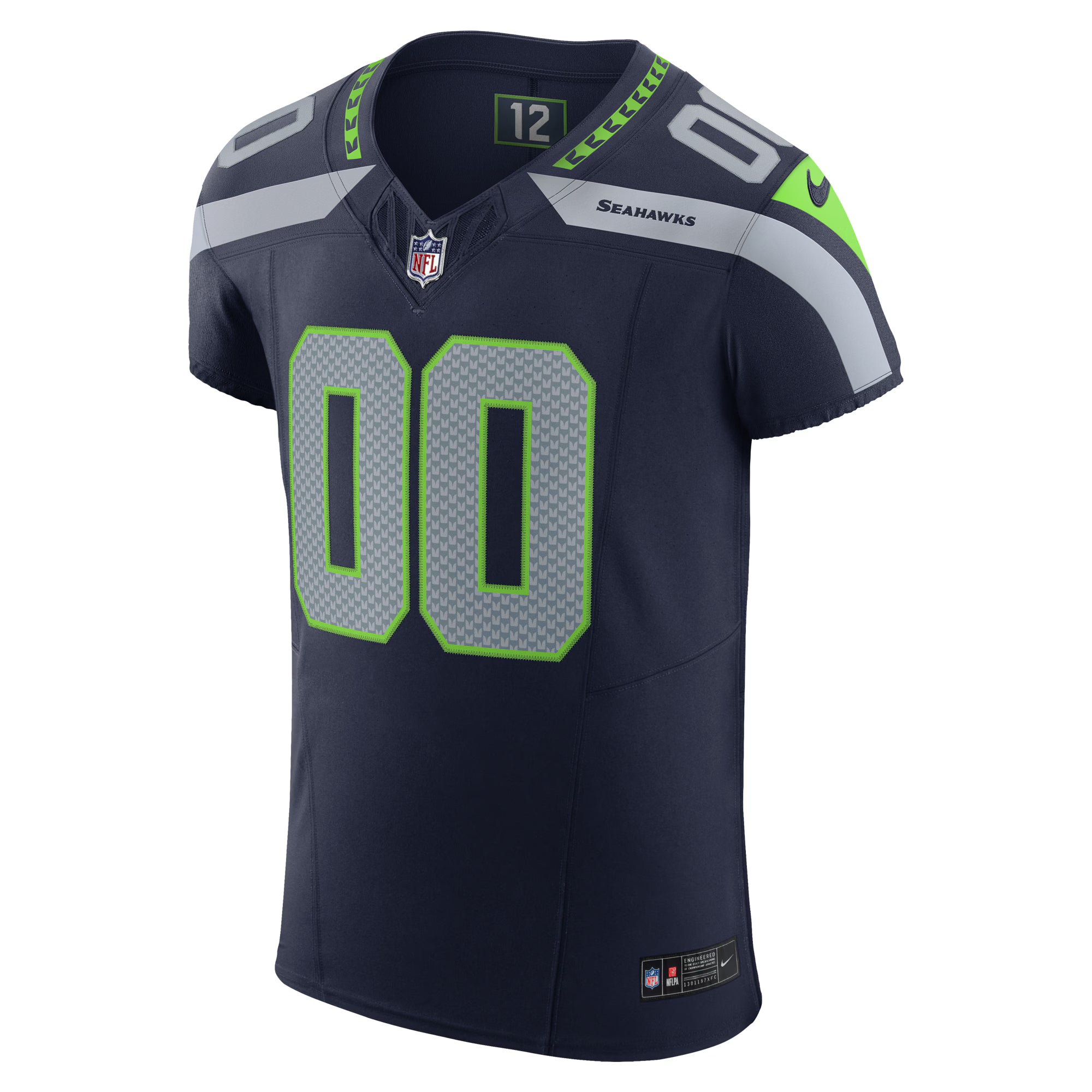 Seattle Seahawks Nike Vapor F.U.S.E. Elite Custom Jersey - College Navy