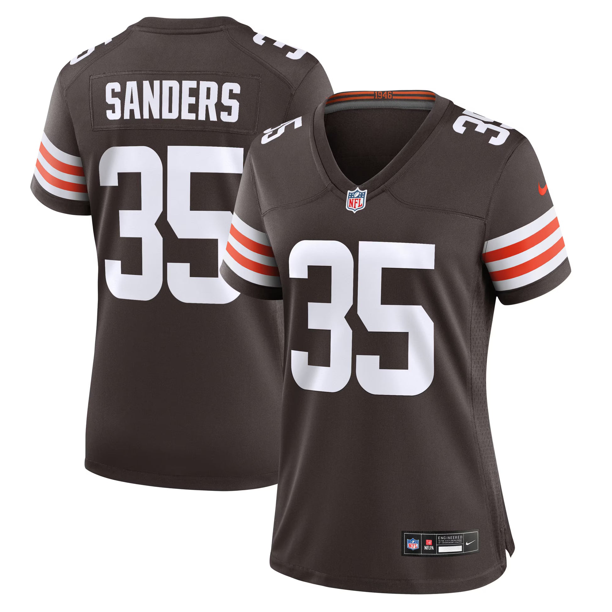 Raheim Sanders Cleveland Browns Nike Women's Team Game Jersey -  Brown