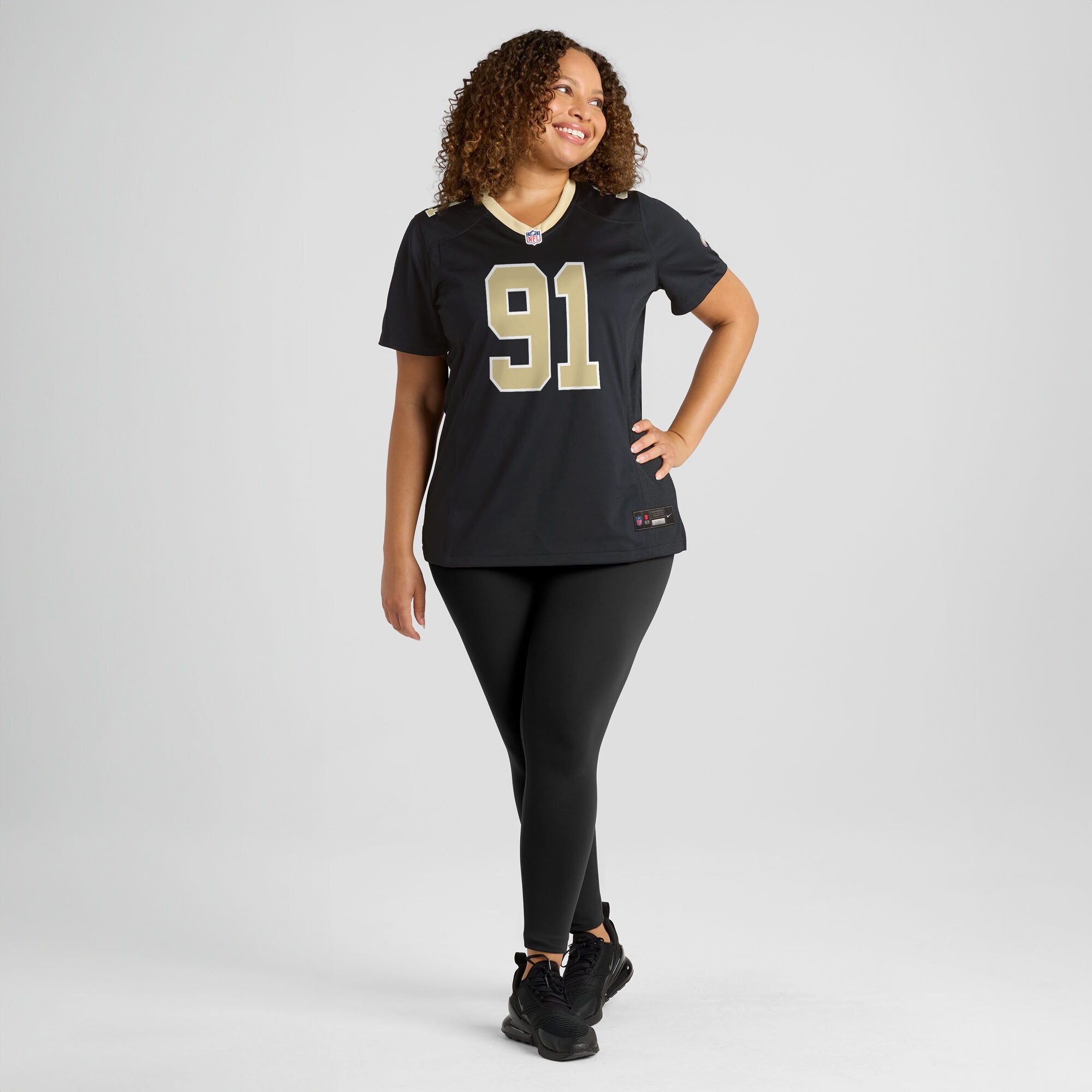 Vernon Broughton New Orleans Saints Nike Women's Team Game Jersey -  Black