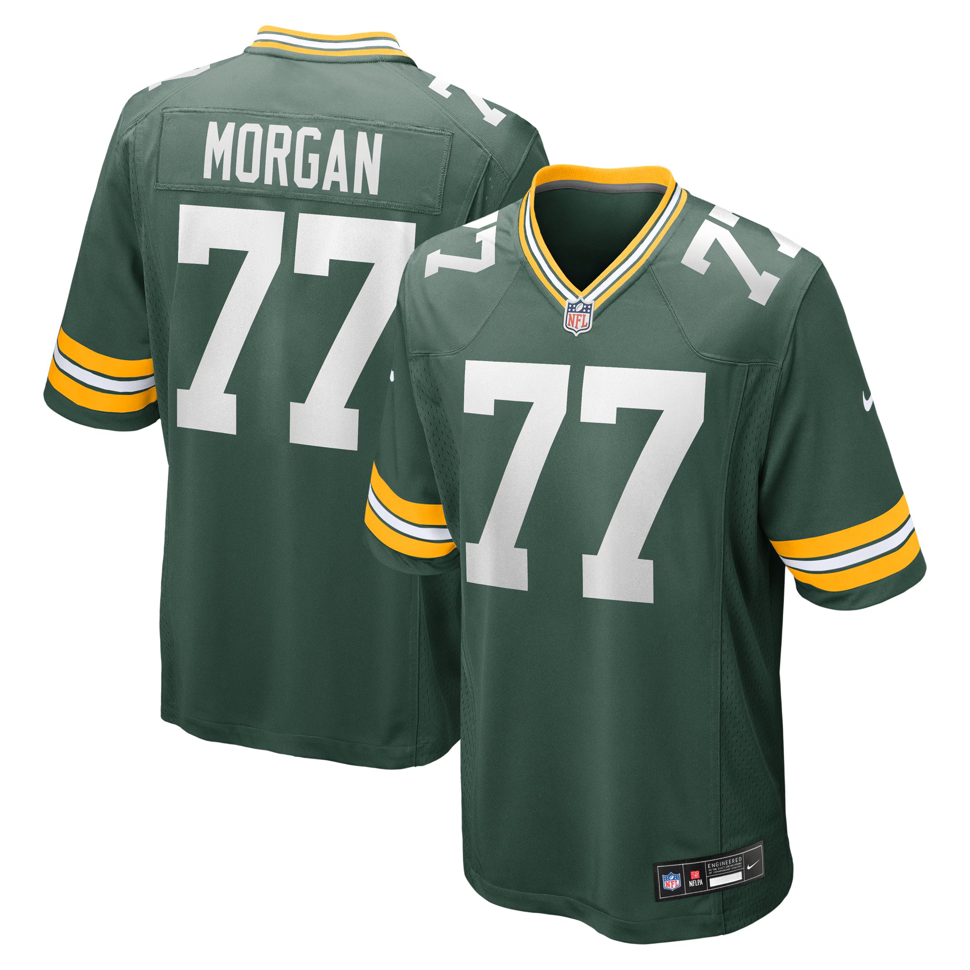 Jordan Morgan Green Bay Packers Nike  Player Game Jersey - Green