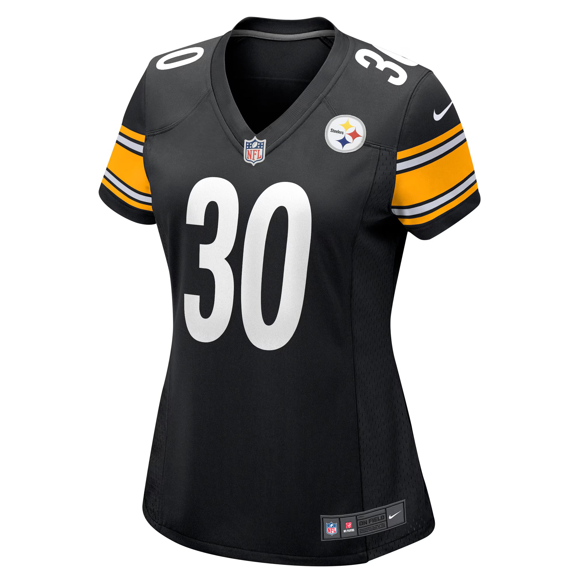 Jaylen Warren Pittsburgh Steelers Nike Women's Game Player Jersey - Black