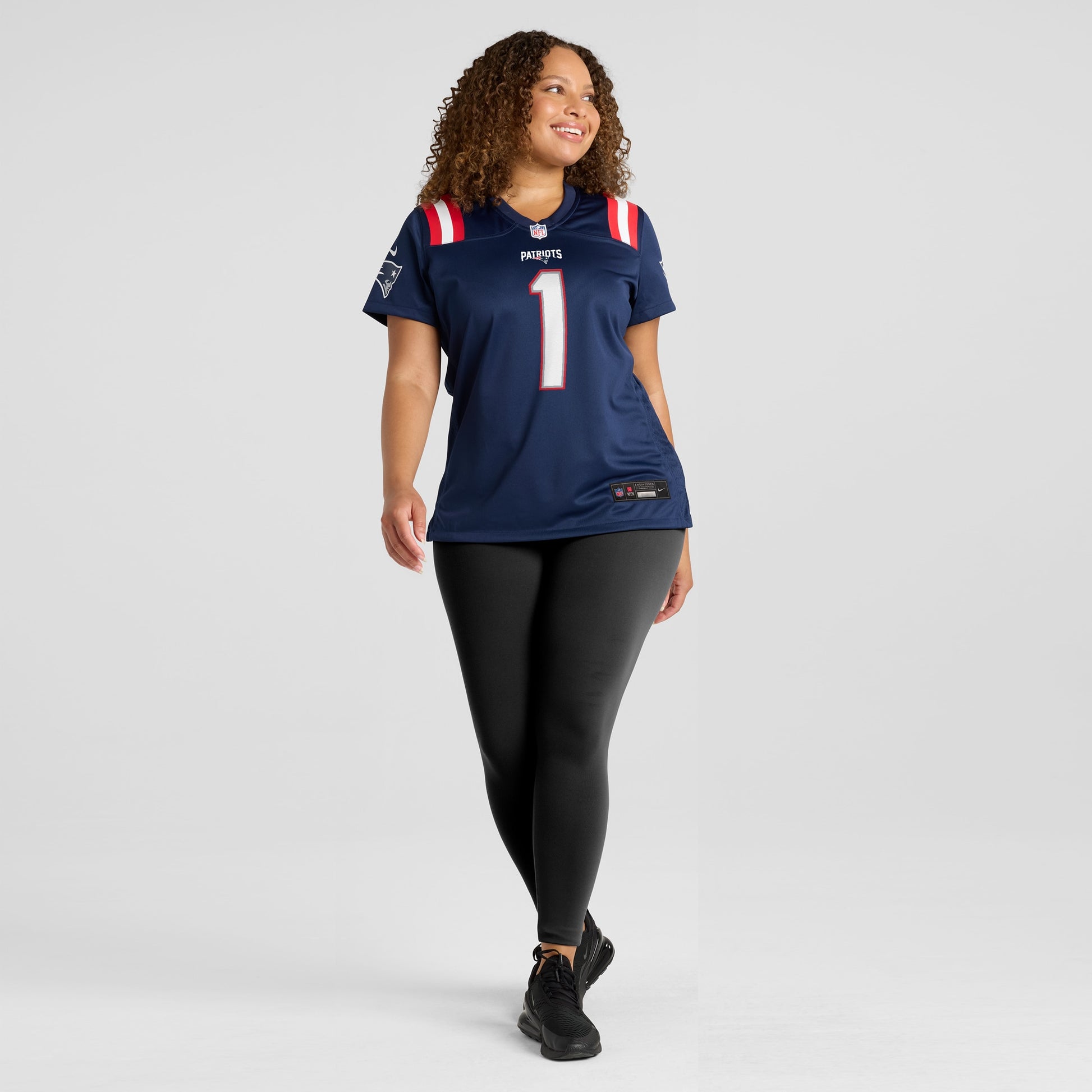 Number 1 Bride New England Patriots Nike Women's Game Jersey - Navy