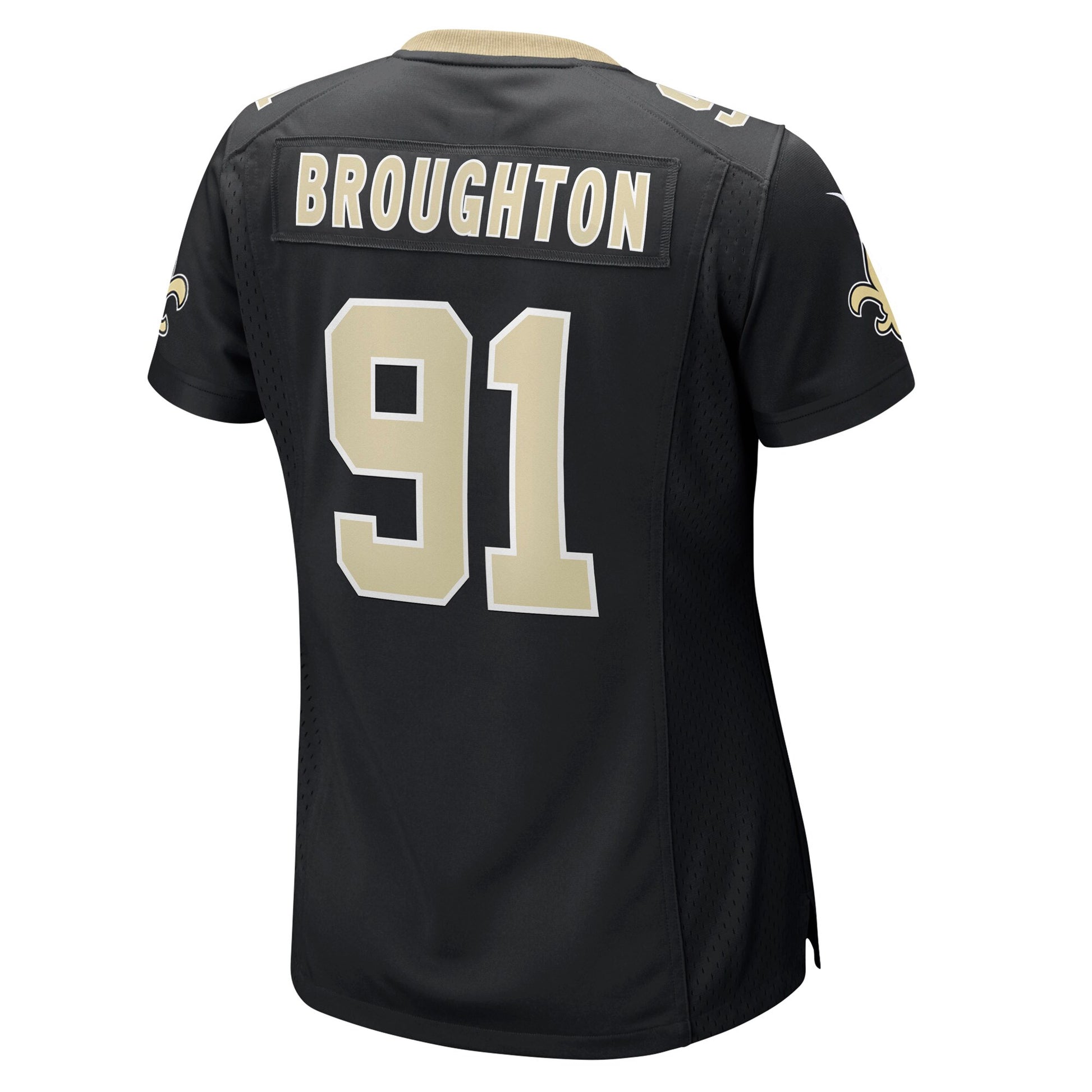 Vernon Broughton New Orleans Saints Nike Women's Team Game Jersey -  Black