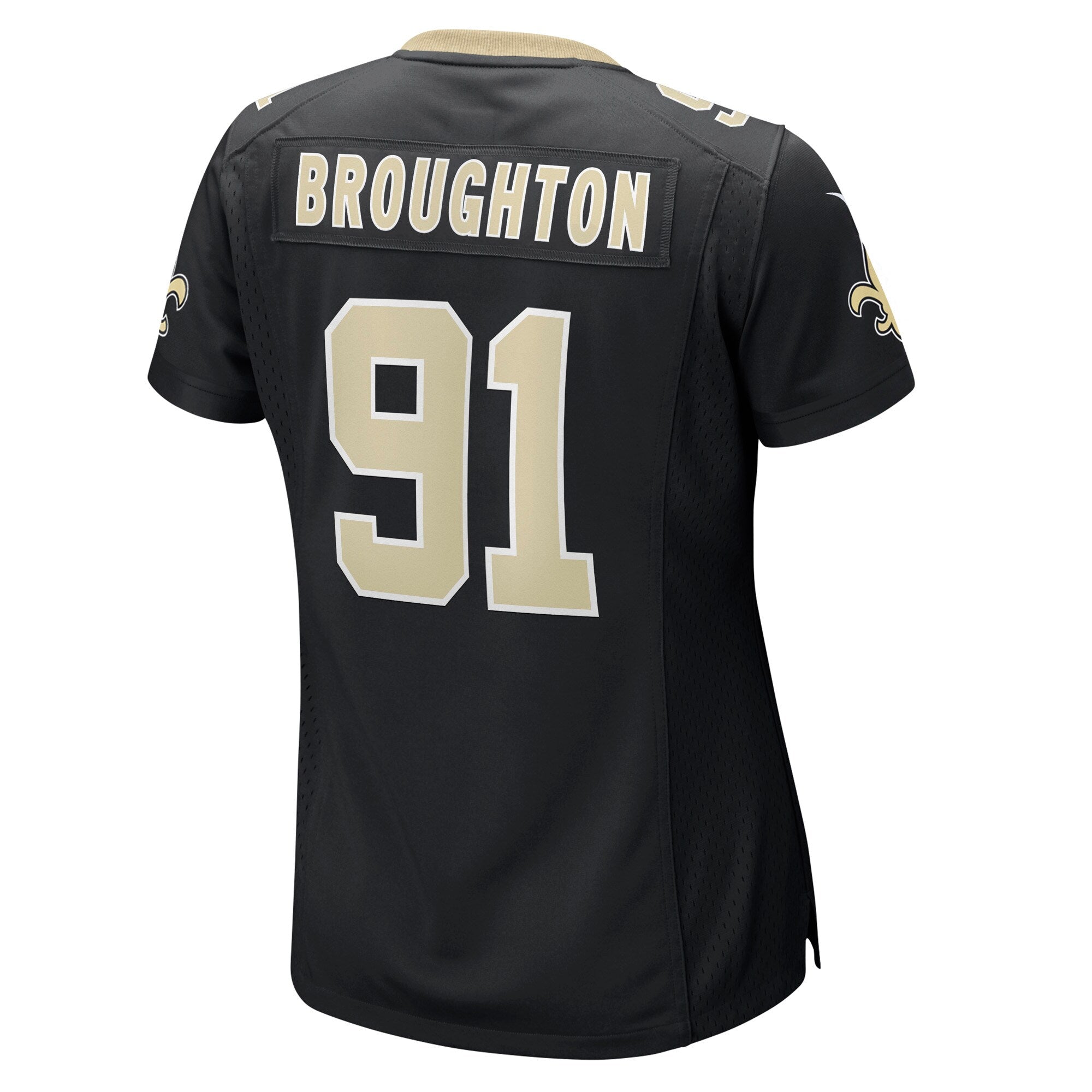 Vernon Broughton New Orleans Saints Nike Women's Team Game Jersey -  Black