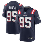 Khyiris Tonga New England Patriots Nike Team Game Jersey -  Navy