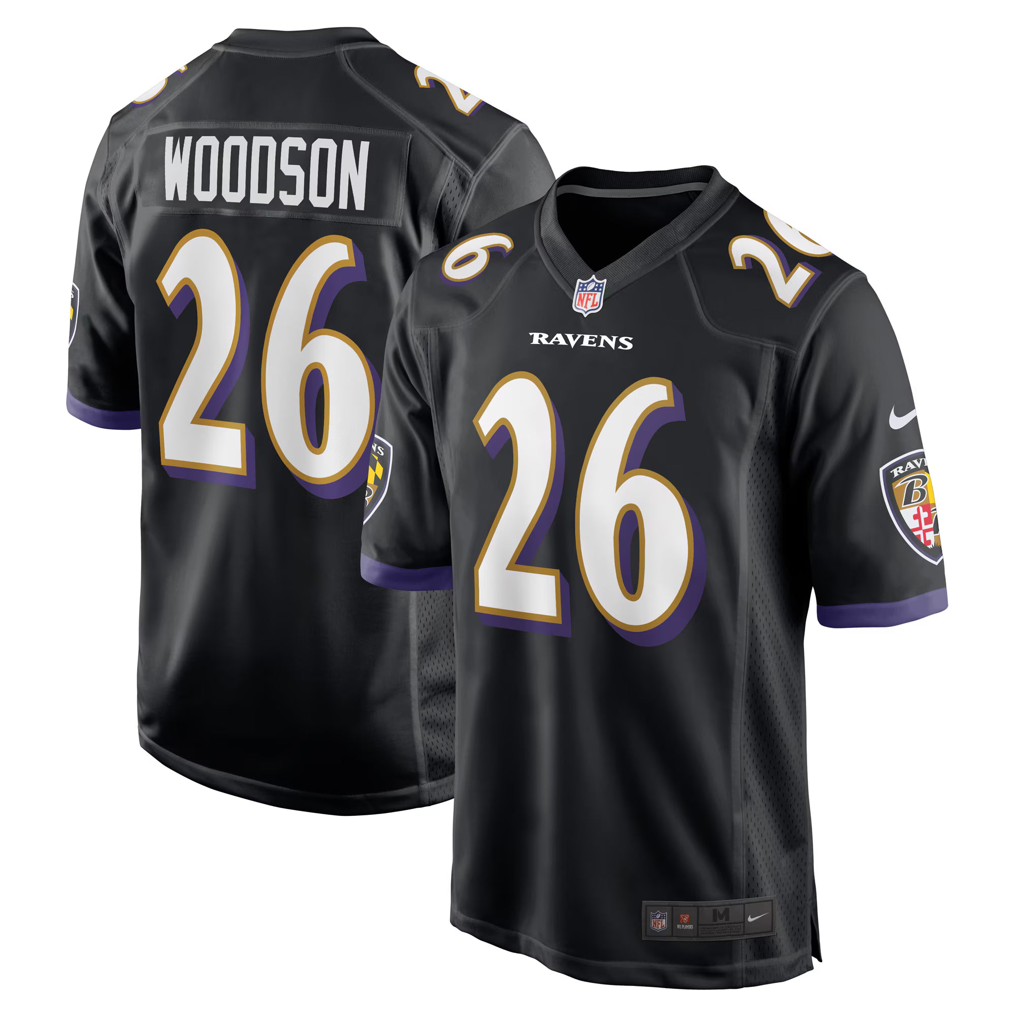 Rod Woodson Baltimore Ravens Nike Retired Player Alternate Game Jersey - Black