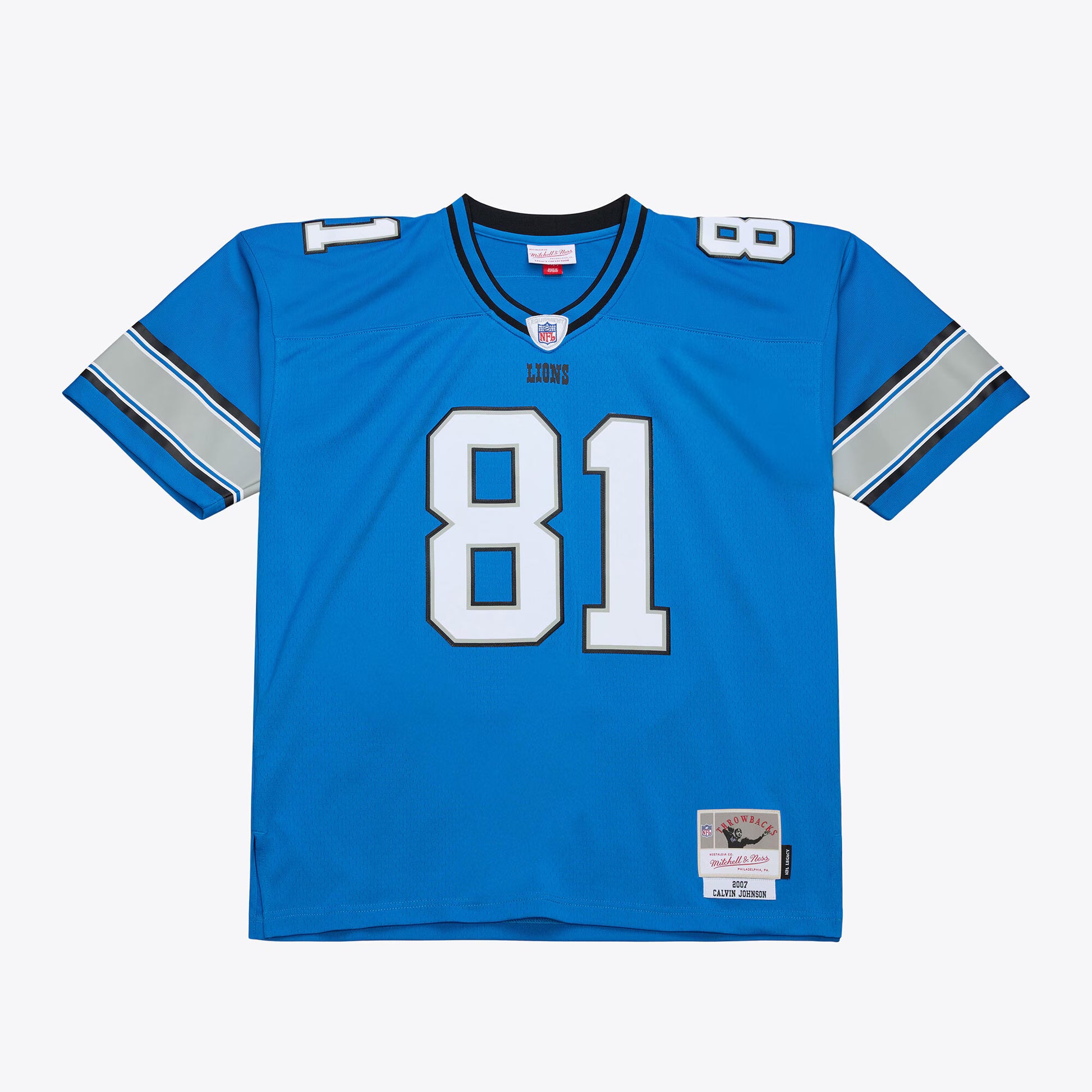 Calvin Johnson Detroit Lions Mitchell &amp; Ness 2007 Legacy Replica Jersey - Blue