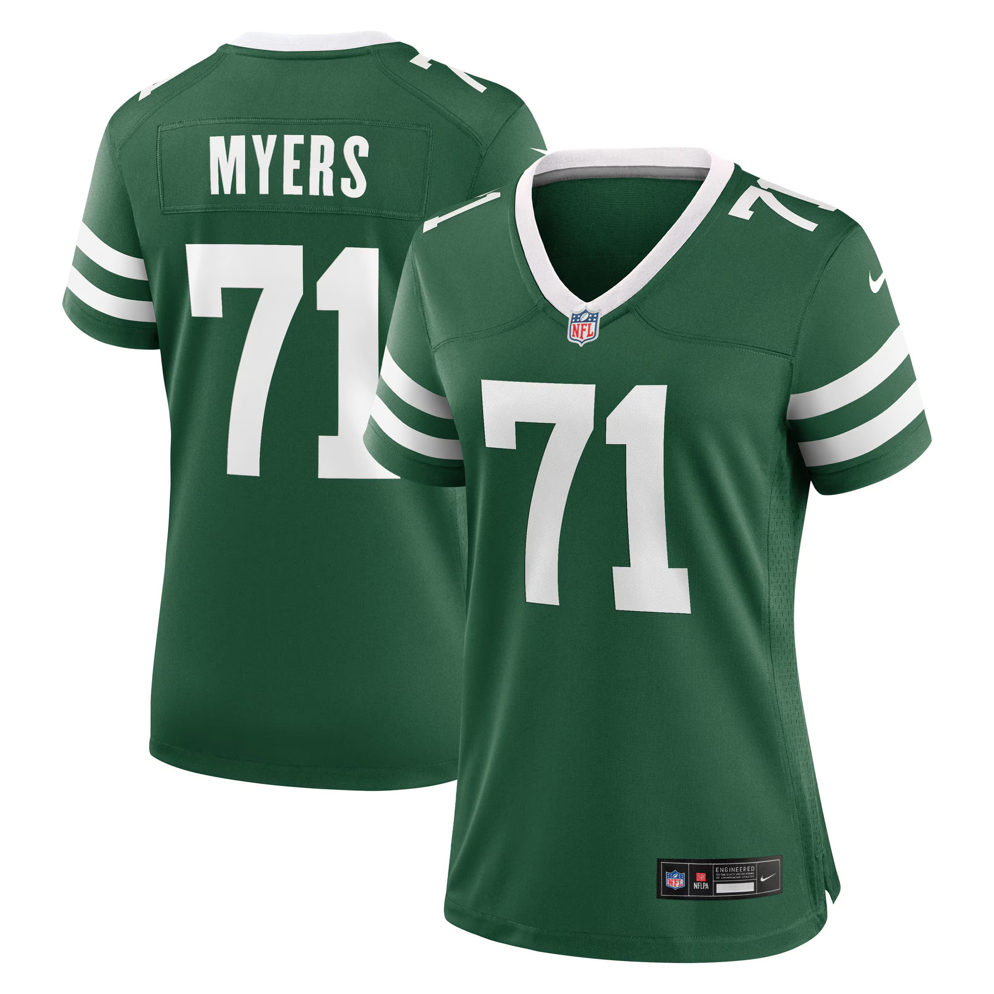 Josh Myers New York Jets Nike Women's Game Jersey - Legacy Green