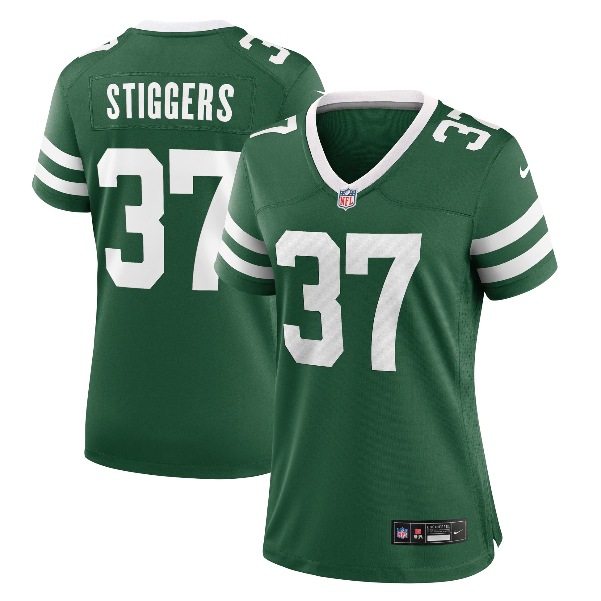 Qwan'tez Stiggers New York Jets Nike Women's Game Jersey - Legacy Green
