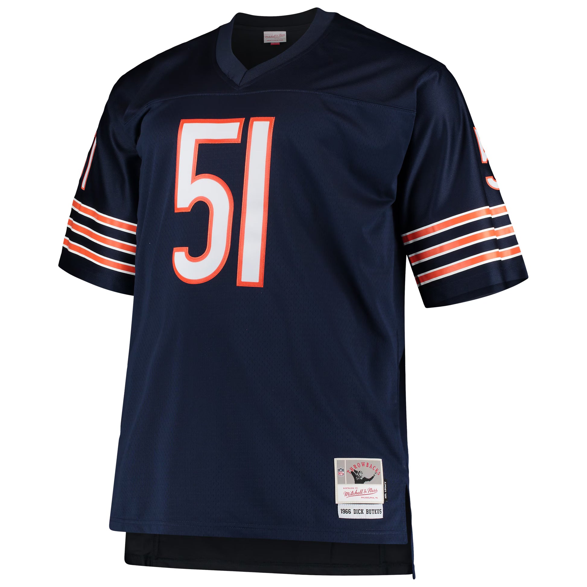 Dick Butkus Chicago Bears Mitchell &amp; Ness Big &amp; Tall 1966 Retired Player Replica Jersey - Navy