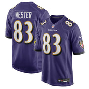 LaJohntay Wester Baltimore Ravens Nike Team Game Jersey -  Purple