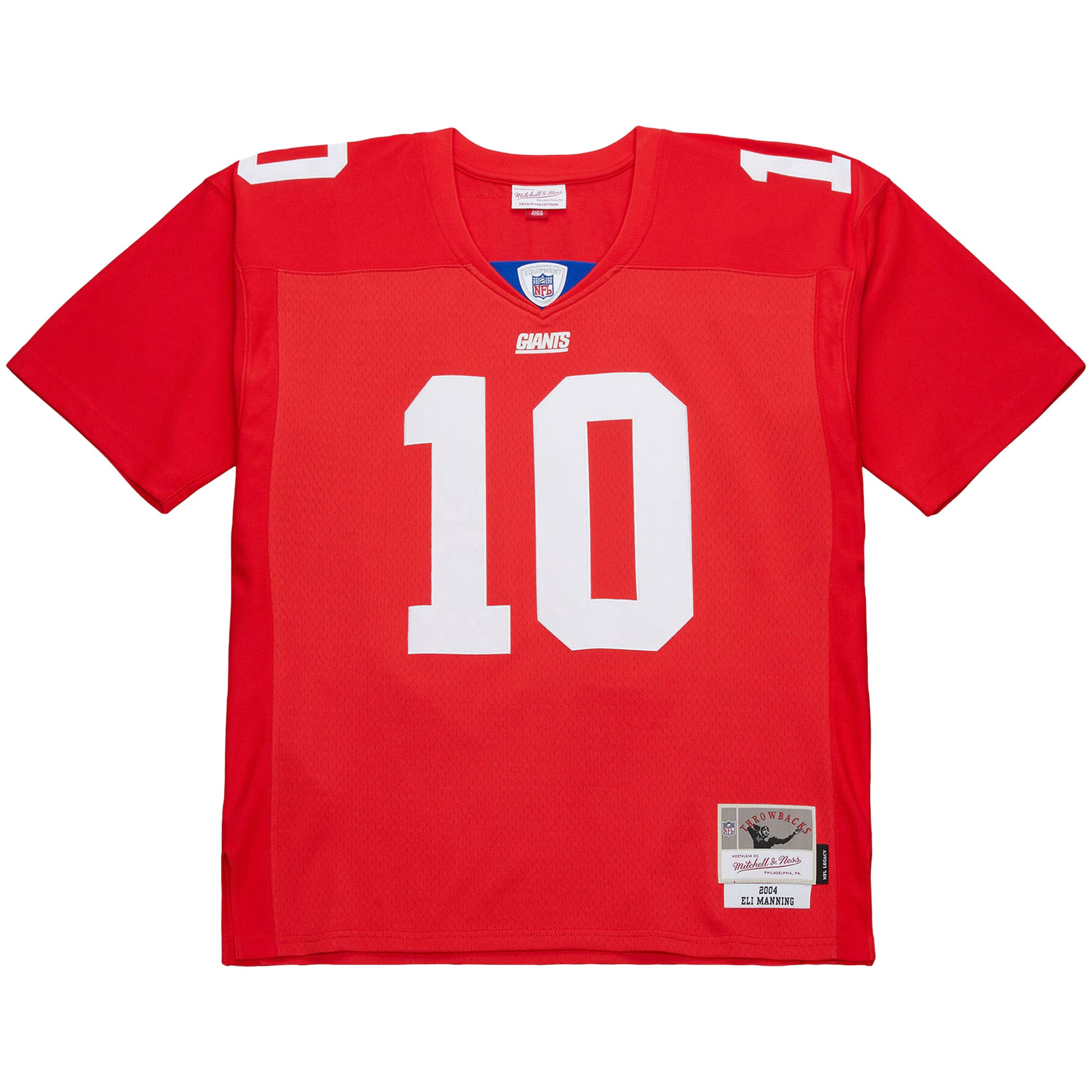 Eli Manning New York Giants Mitchell &amp; Ness 2004 Team Legacy Retired Player Big &amp; Tall Jersey - Red