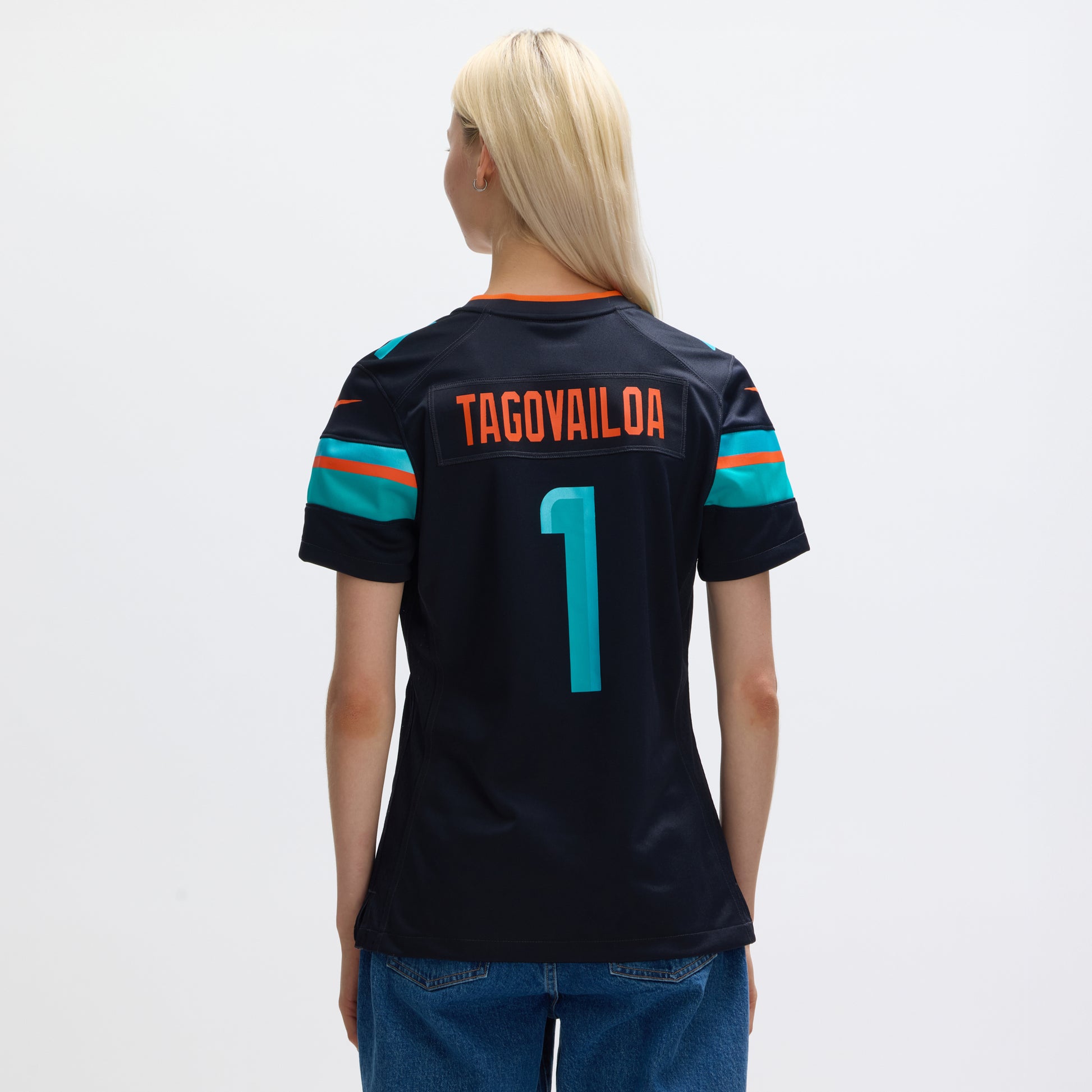 Tua Tagovailoa Miami Dolphins Nike Women's 2025 Rivalries Collection Game Jersey - Pitch Blue
