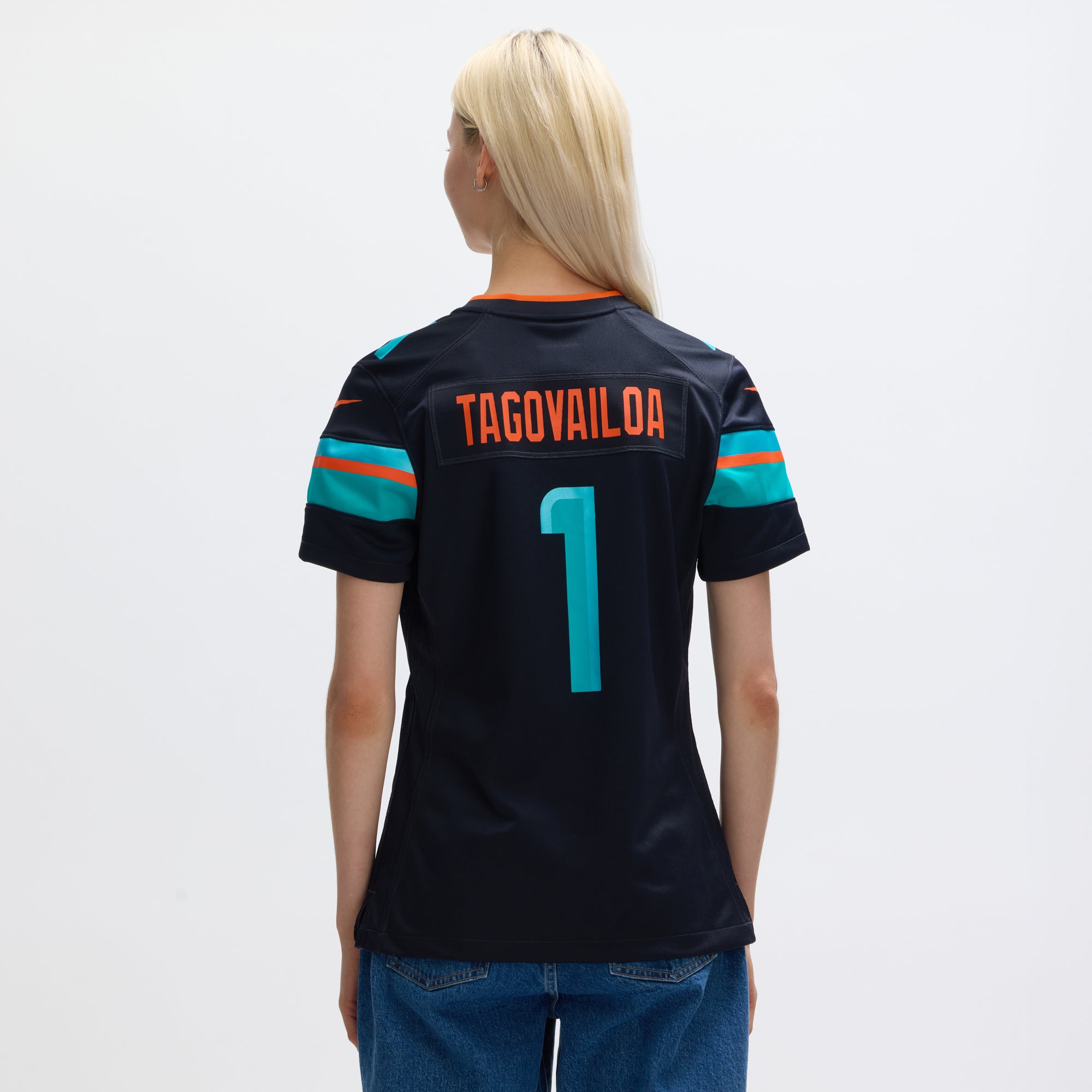 Tua Tagovailoa Miami Dolphins Nike Women's 2025 Rivalries Collection Game Jersey - Pitch Blue